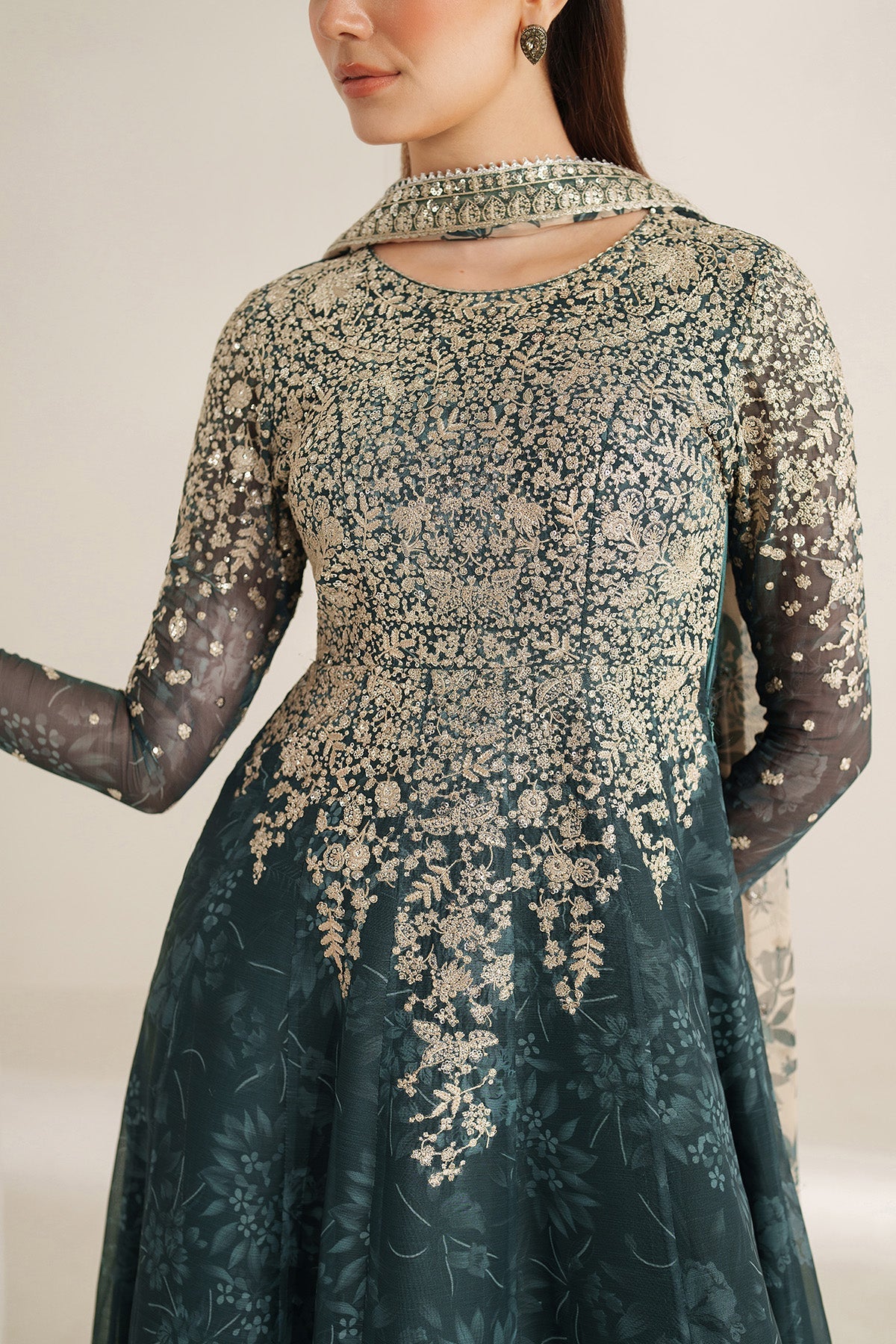 EMBROIDERED CHIFFON UC-3108