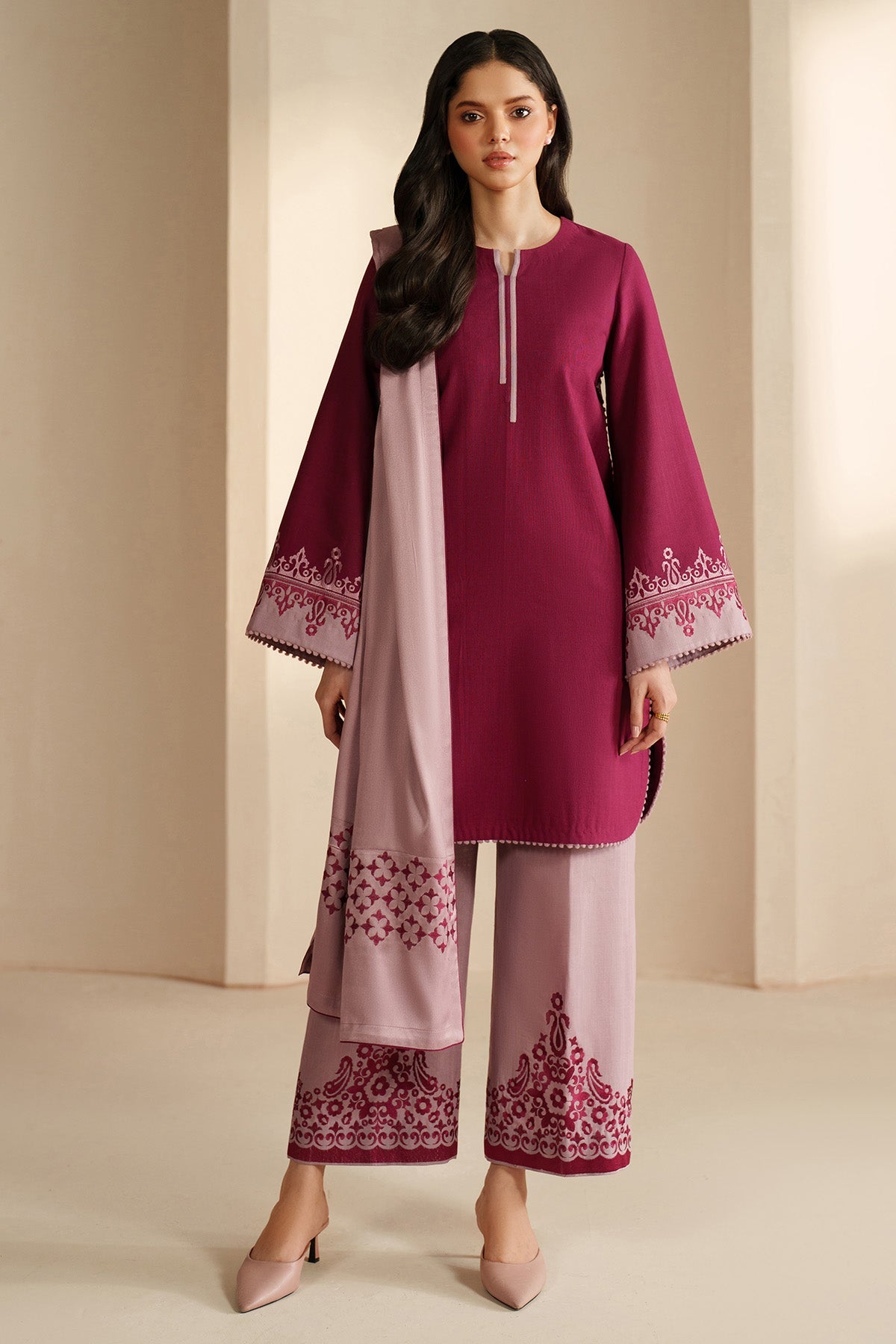 EMBROIDERED KHADDAR UW-0193