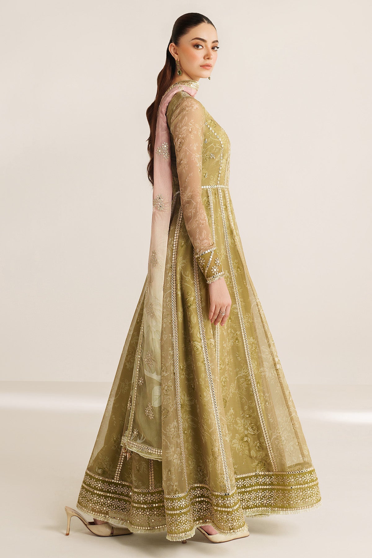 EMBROIDERED CHIFFON UC-3089