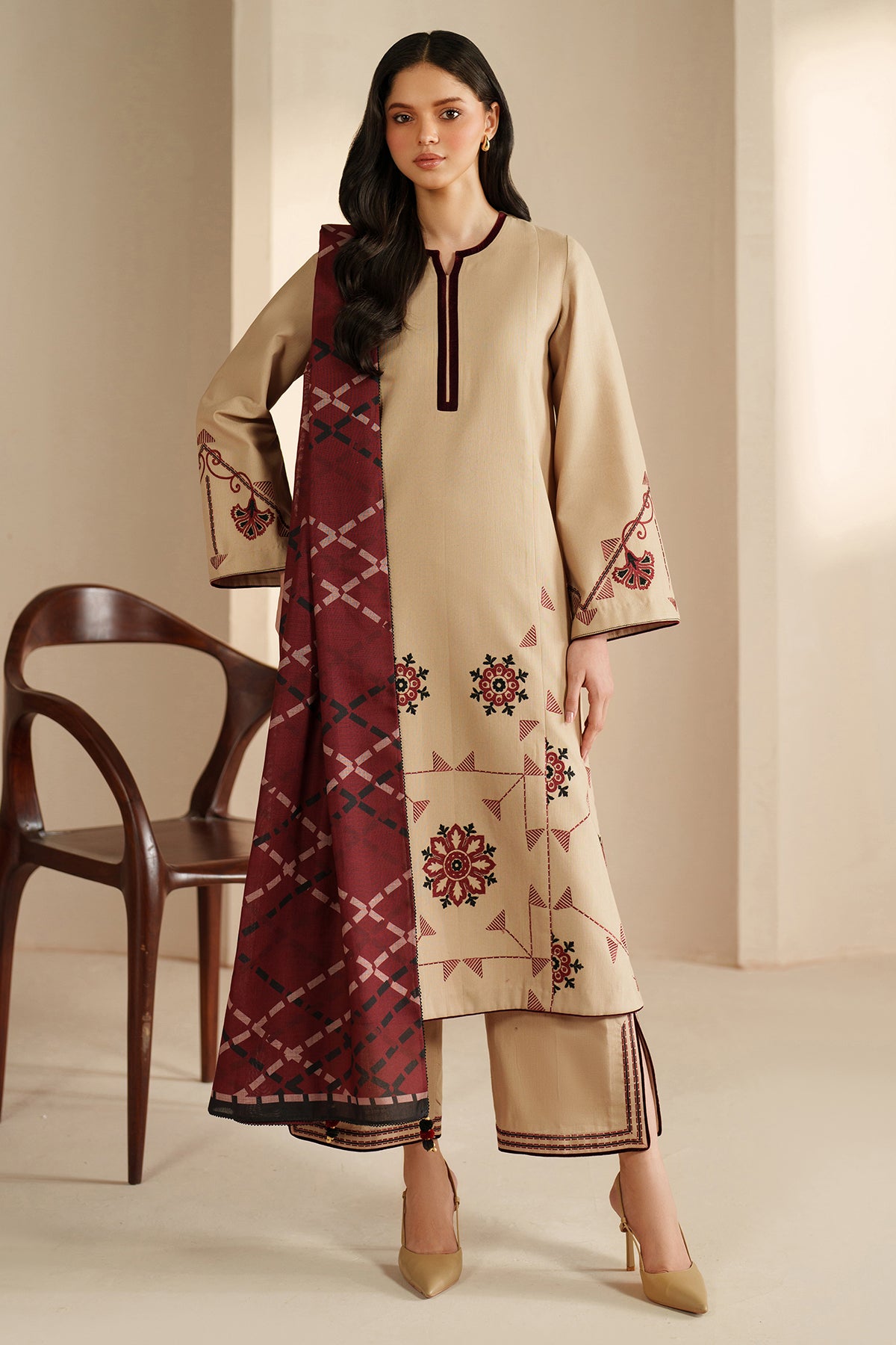 EMBROIDERED KHADDAR RTW-1269