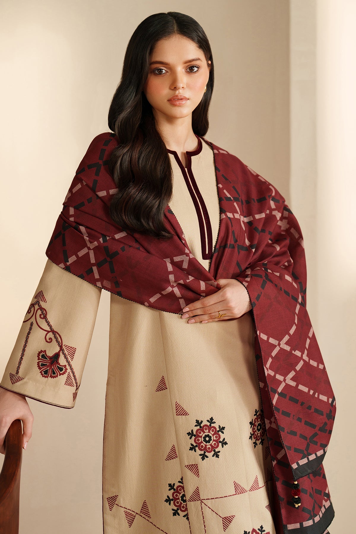 EMBROIDERED KHADDAR RTW-1269