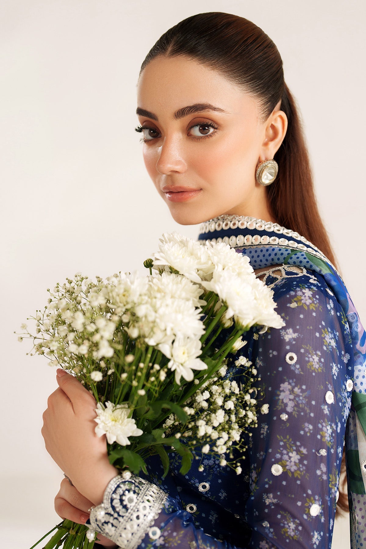 EMBROIDERED CHIFFON UC-3106