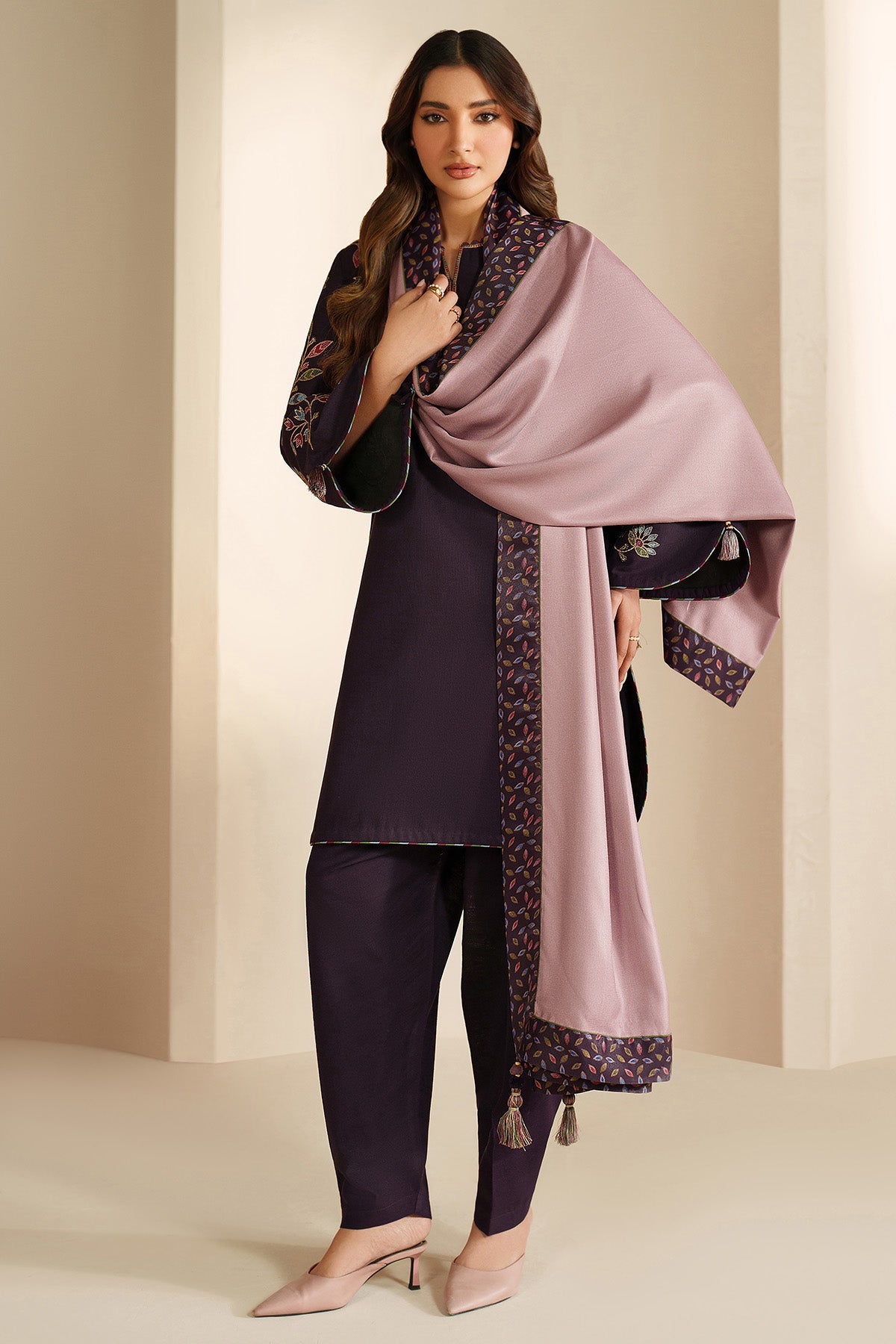 EMBROIDERED KHADDAR UW-0166
