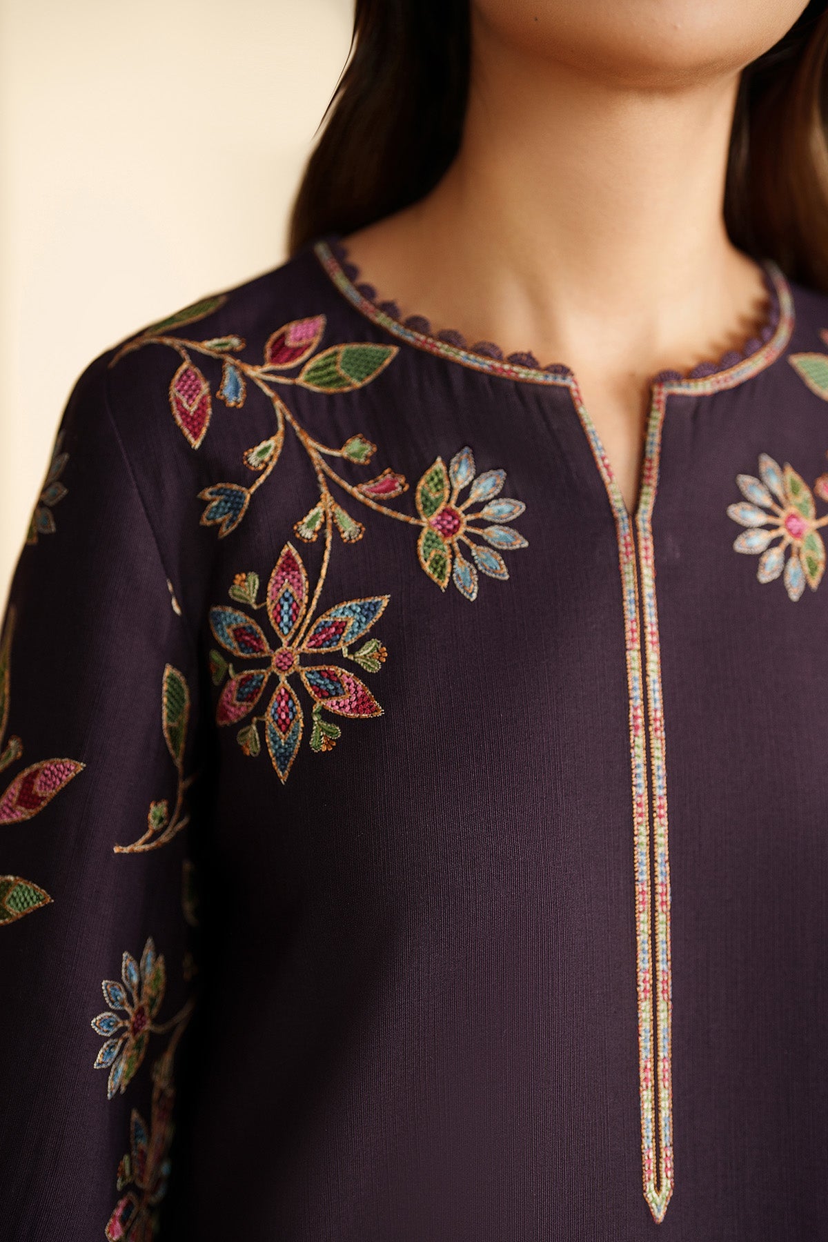 EMBROIDERED KHADDAR UW-0166