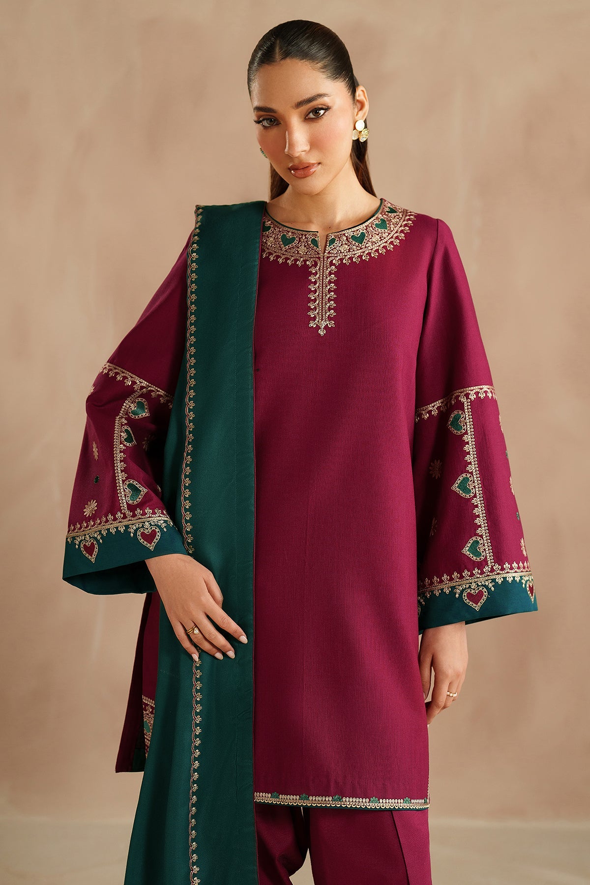 EMBROIDERED KHADDAR UW-0215