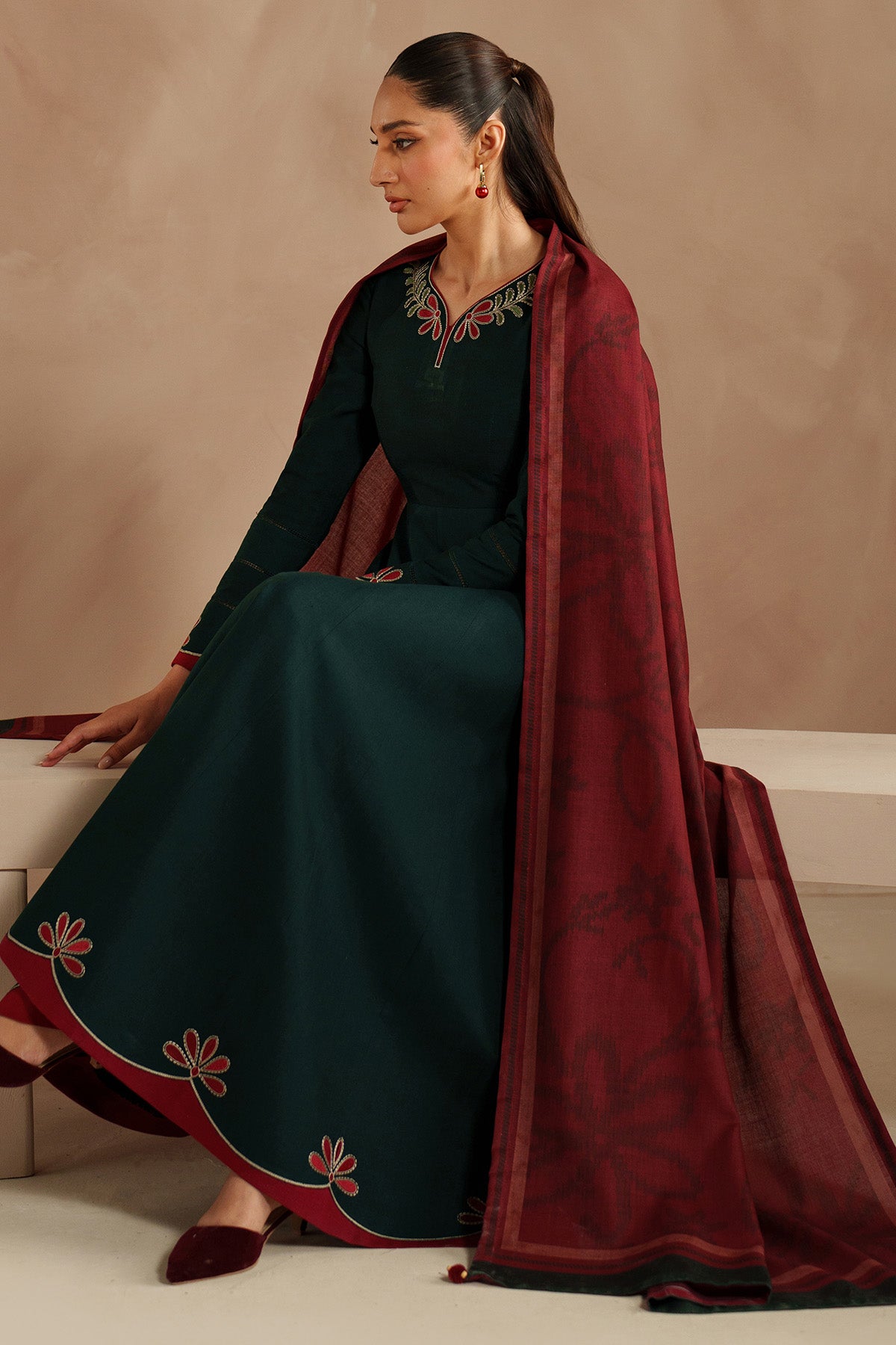 EMBROIDERED KHADDAR RTW-1265