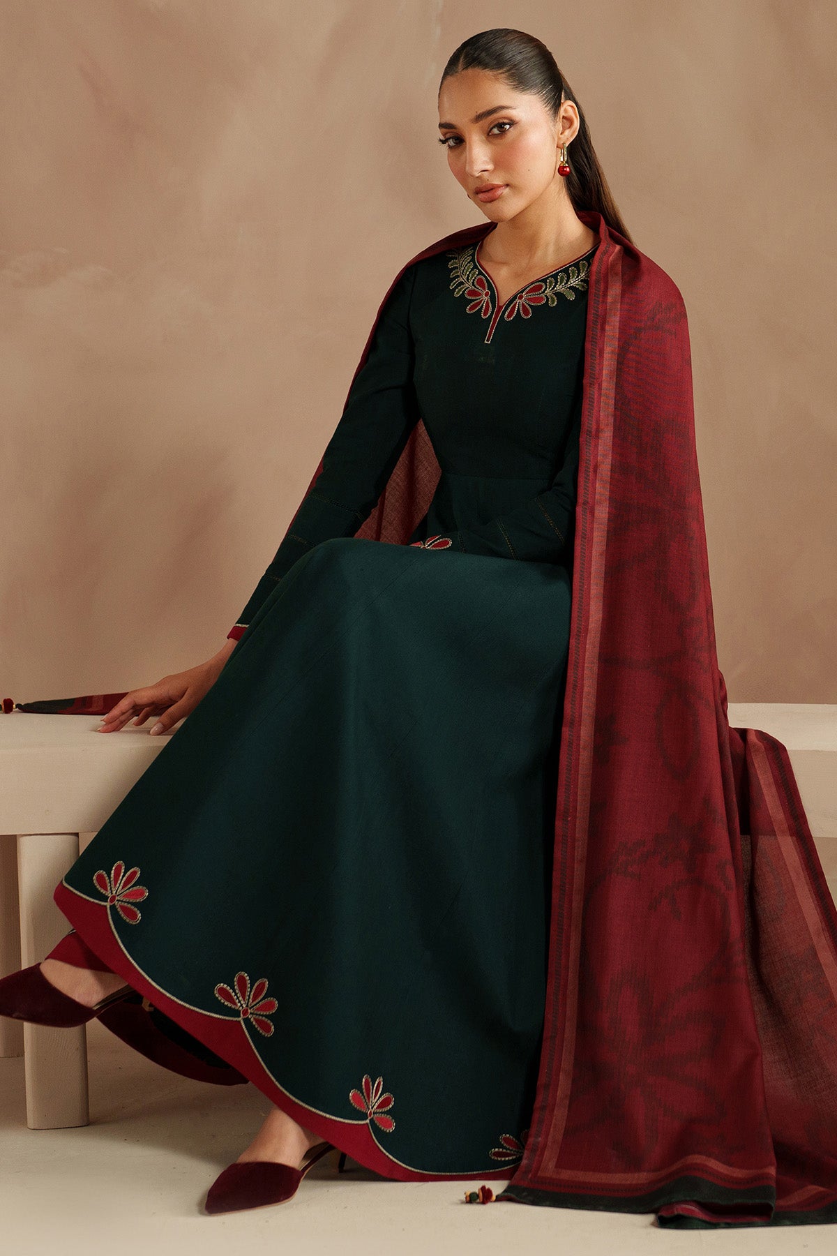 EMBROIDERED KHADDAR RTW-1265