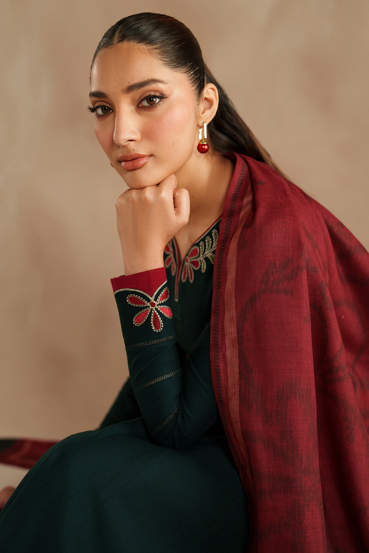 EMBROIDERED KHADDAR RTW-1265