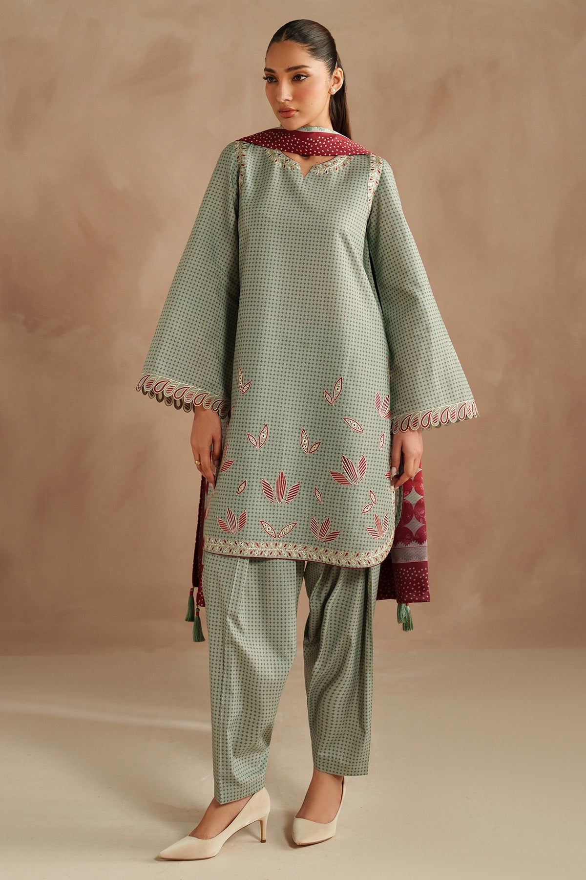 EMBROIDERED PREMIUM VISCOSE RTW-1243