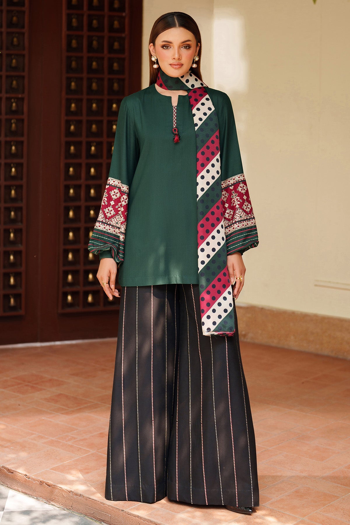 EMBROIDERED VISCOSE RTW-1261