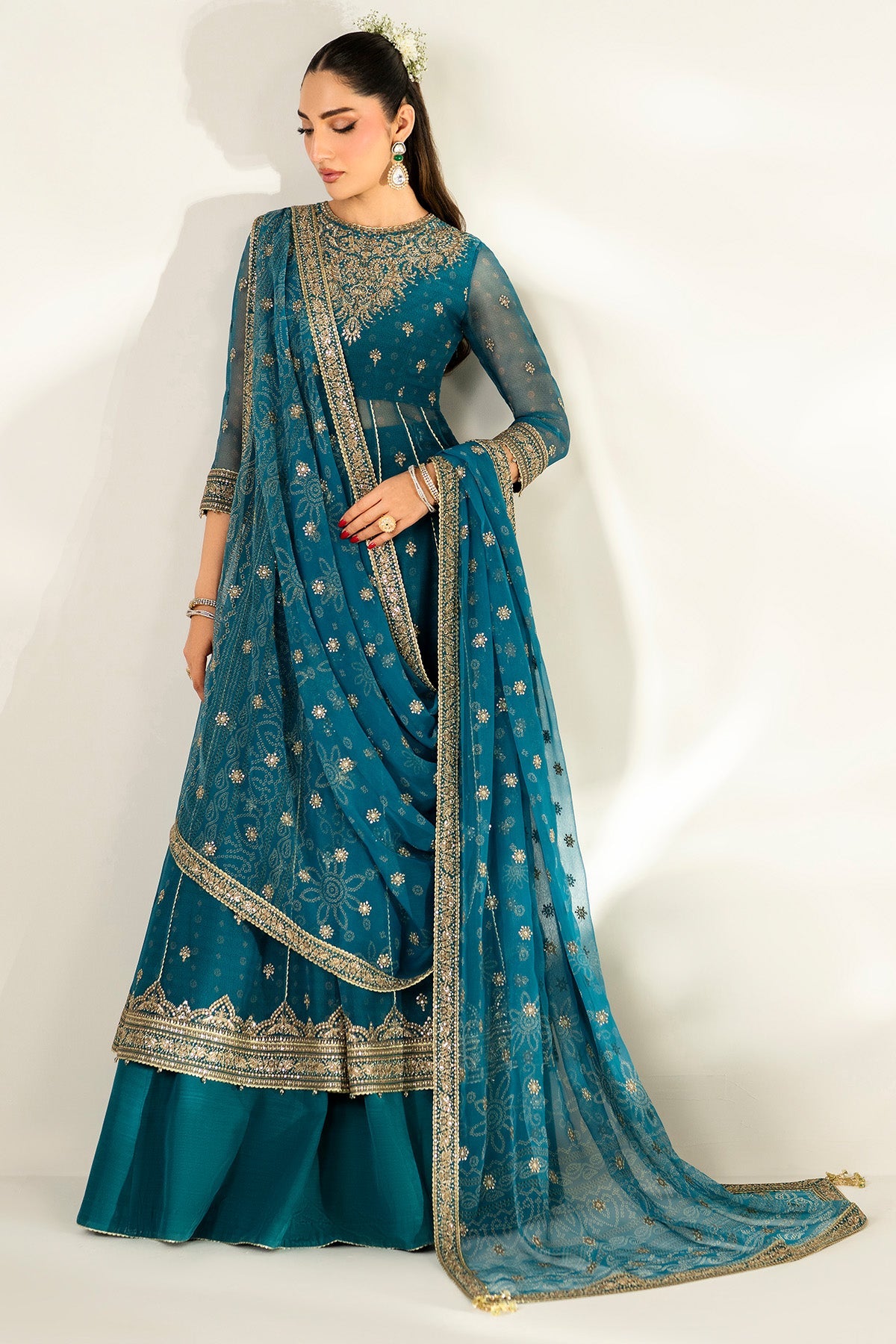 EMBROIDERED CHIFFON UC-3084