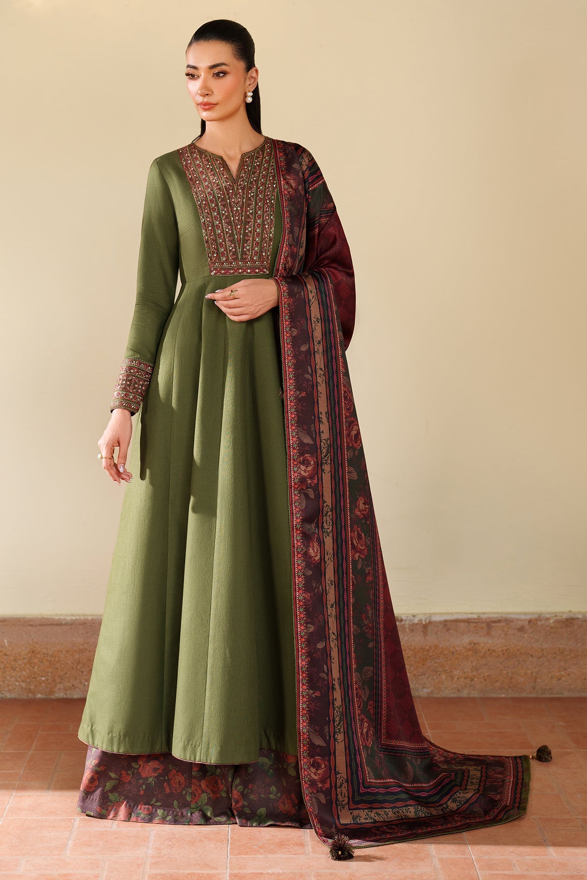 EMBROIDERED KHADDAR UW-0197