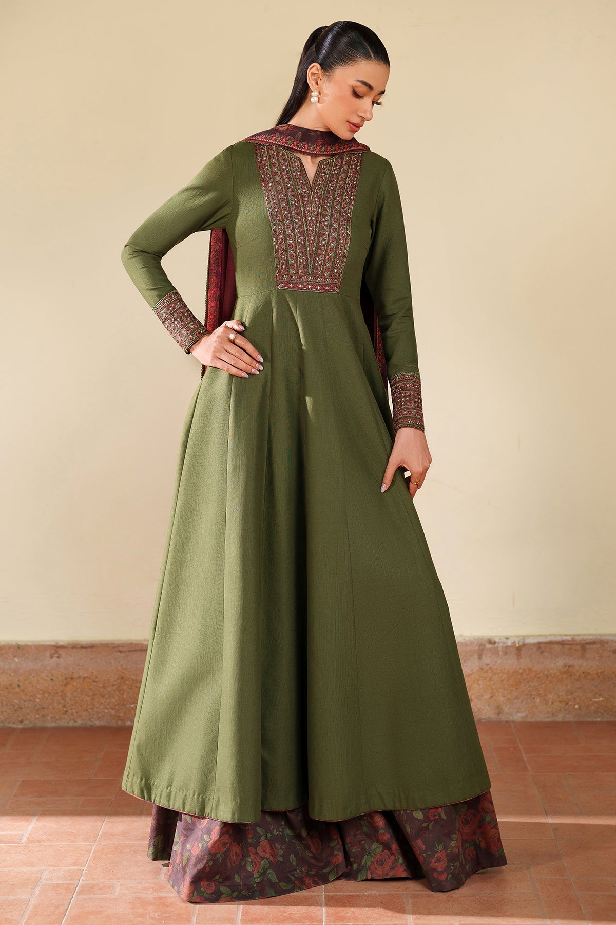 EMBROIDERED KHADDAR UW-0197