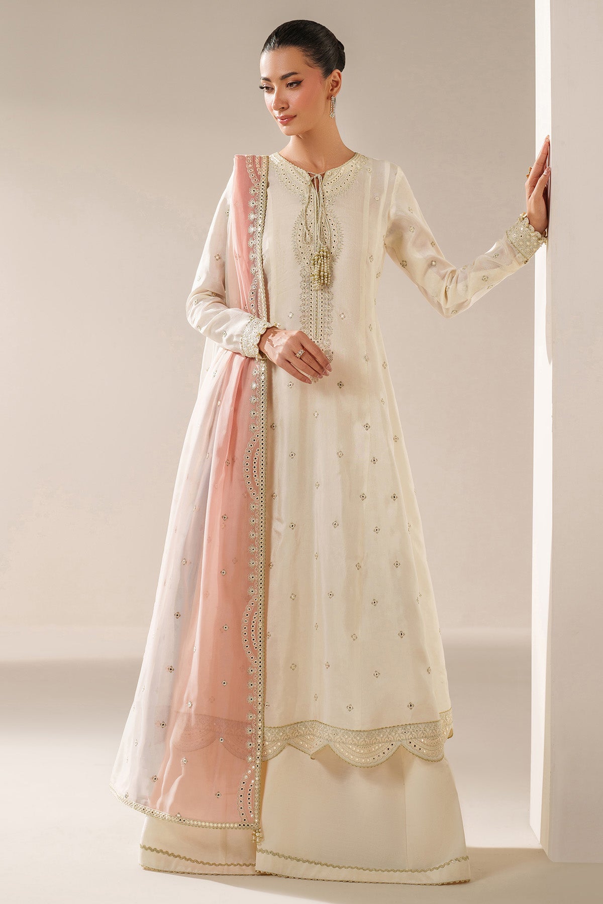 Embroidered Raw Silk UR-7059