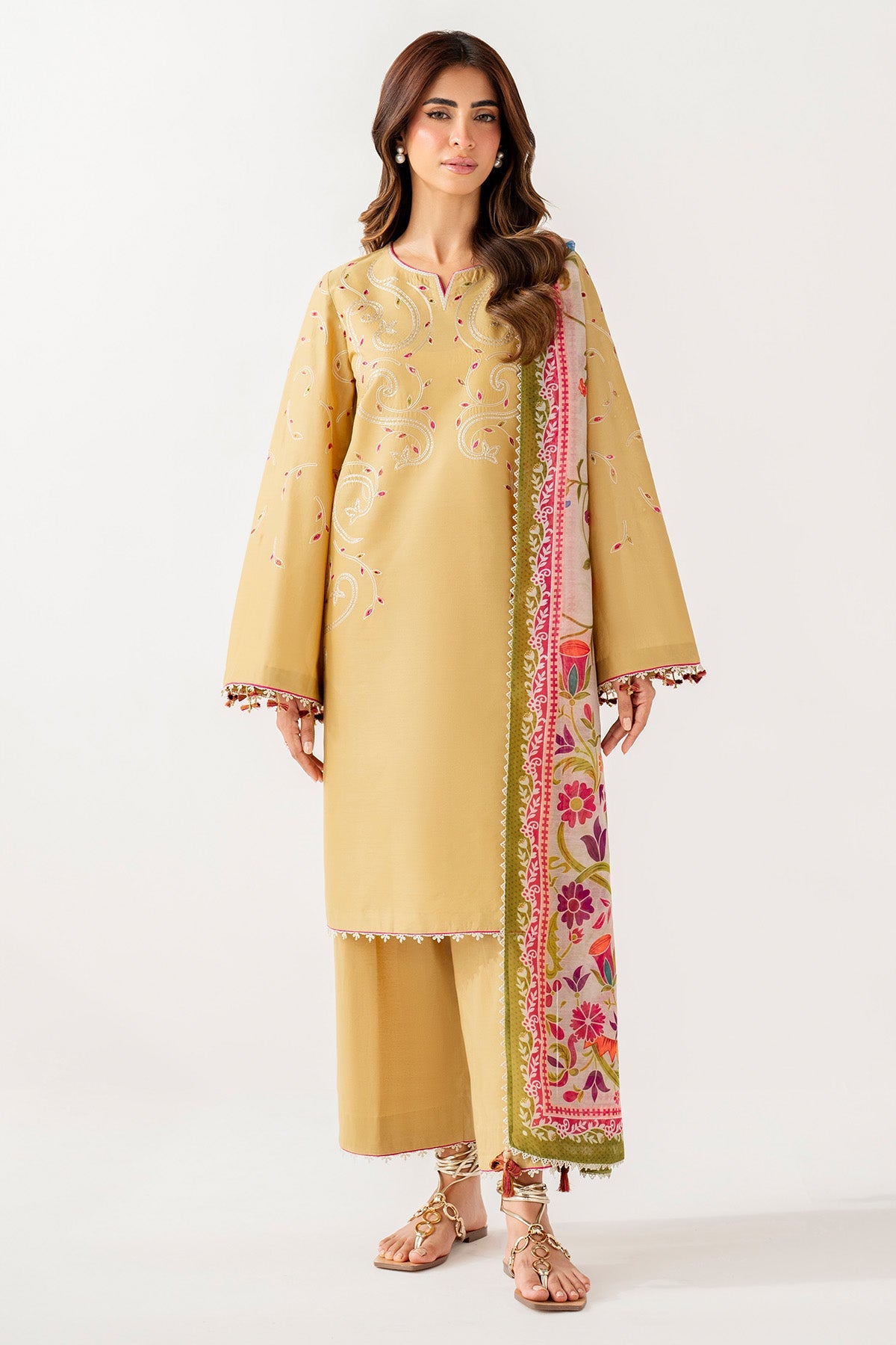 EMBROIDERED LAWN USE-9282