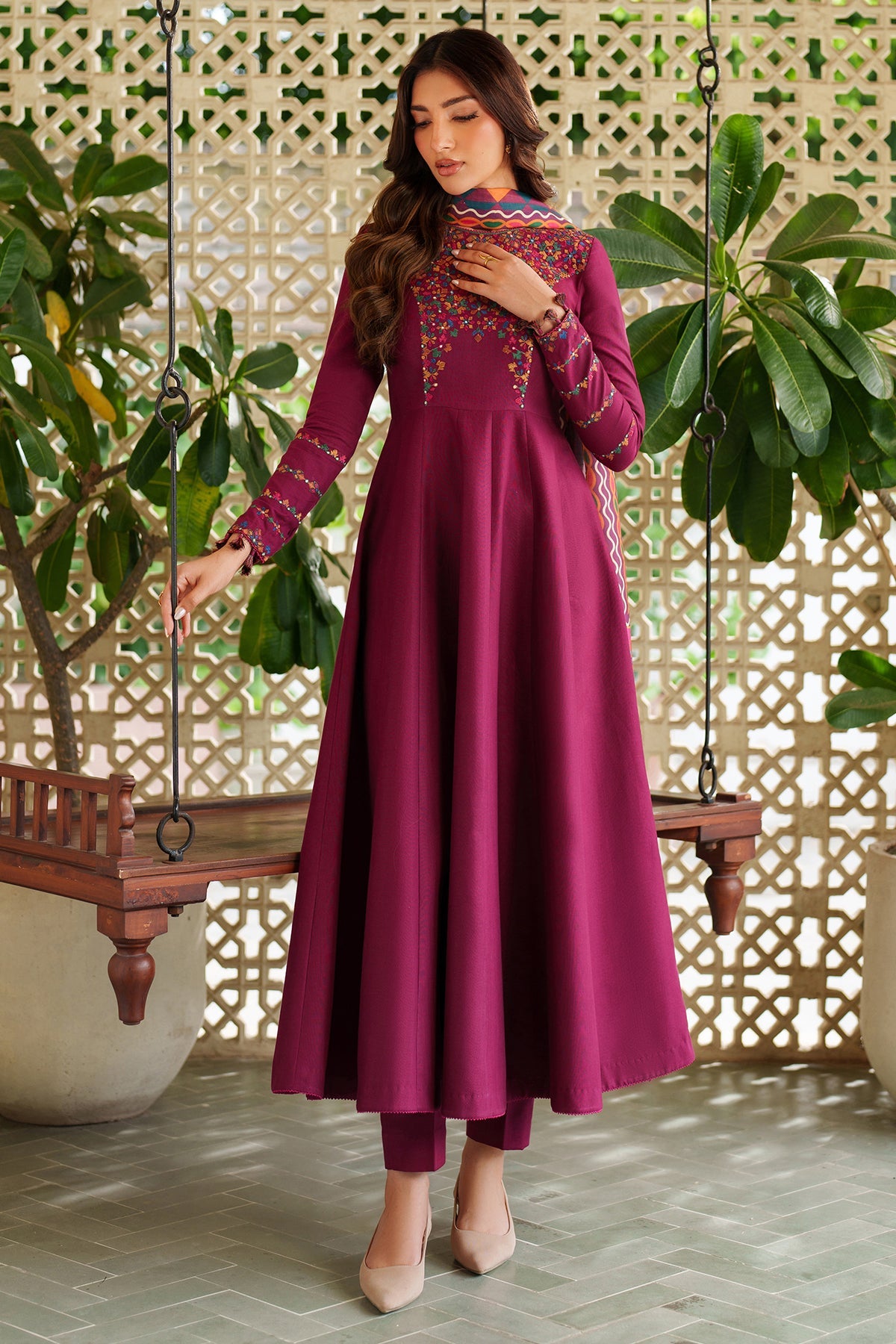 EMBROIDERED KHADDAR RTW-1233