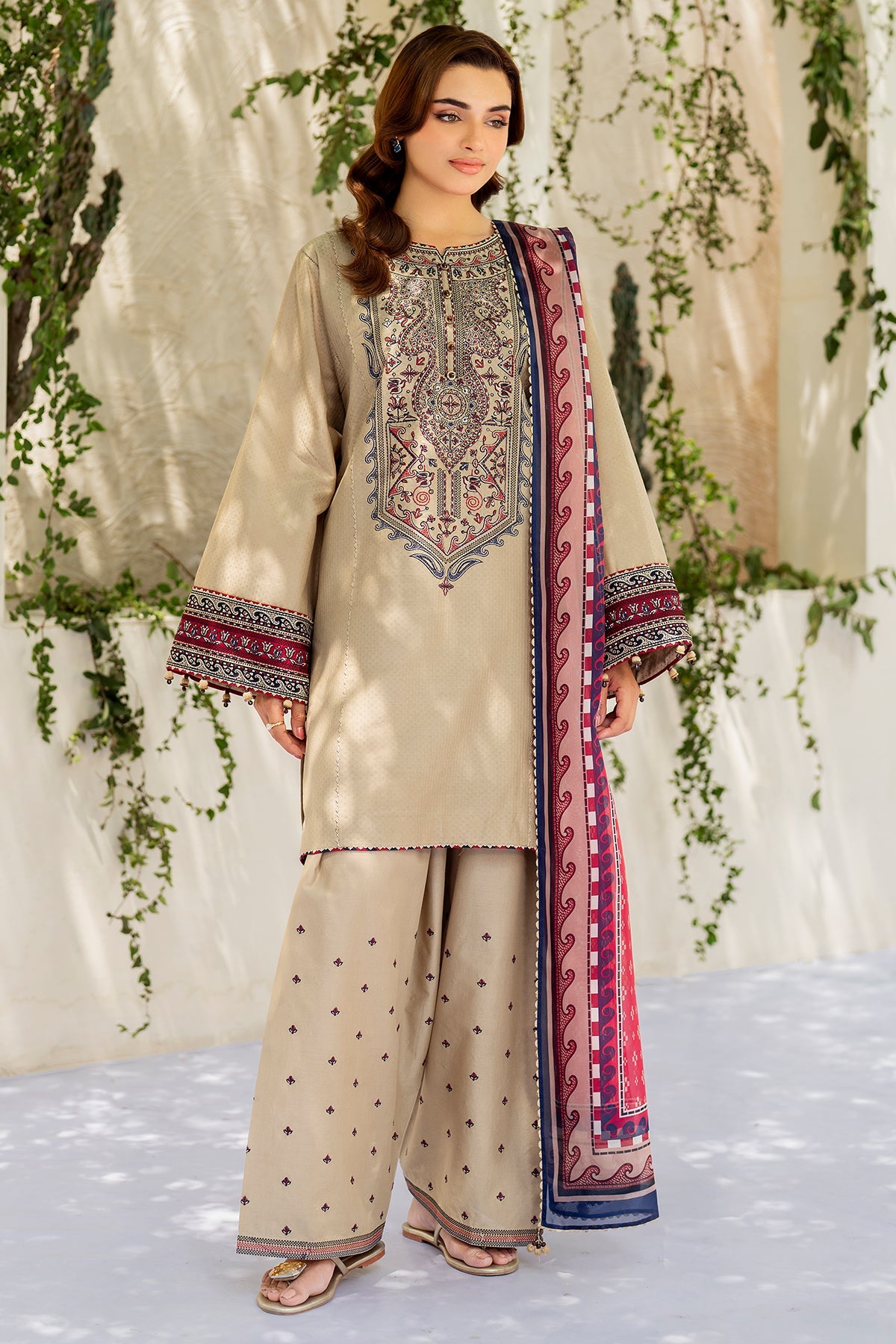 EMBROIDERED DOBBY LAWN USE-9202