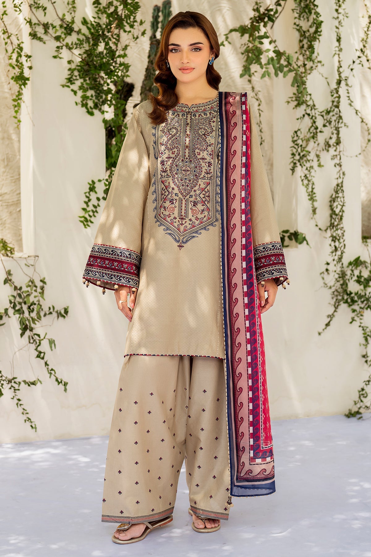 EMBROIDERED DOBBY LAWN USE-9202