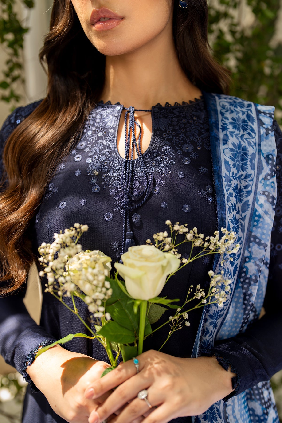 EMBROIDERED DOBBY LAWN USE-9209