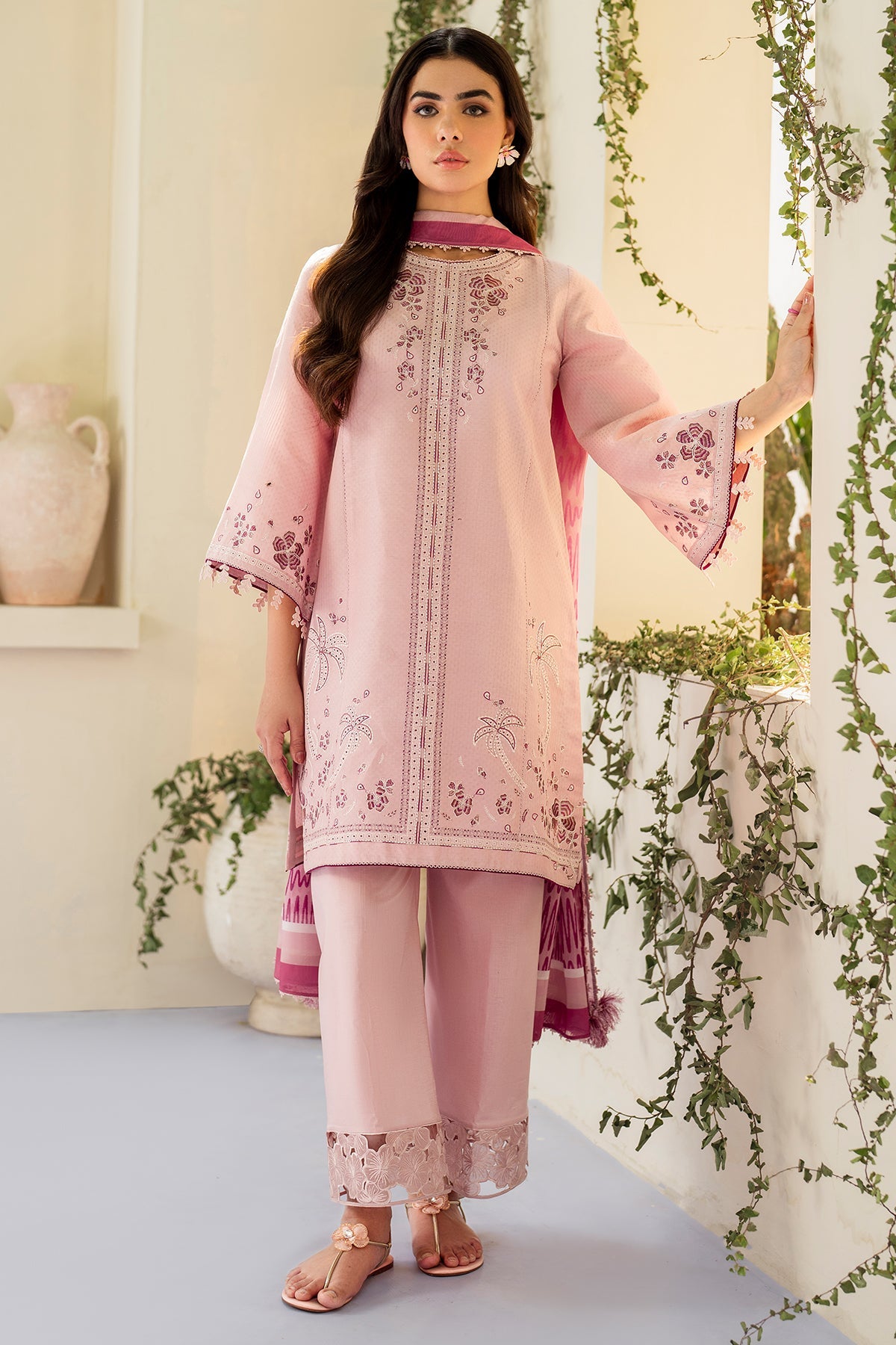 EMBROIDERED DOBBY LAWN USE-9213
