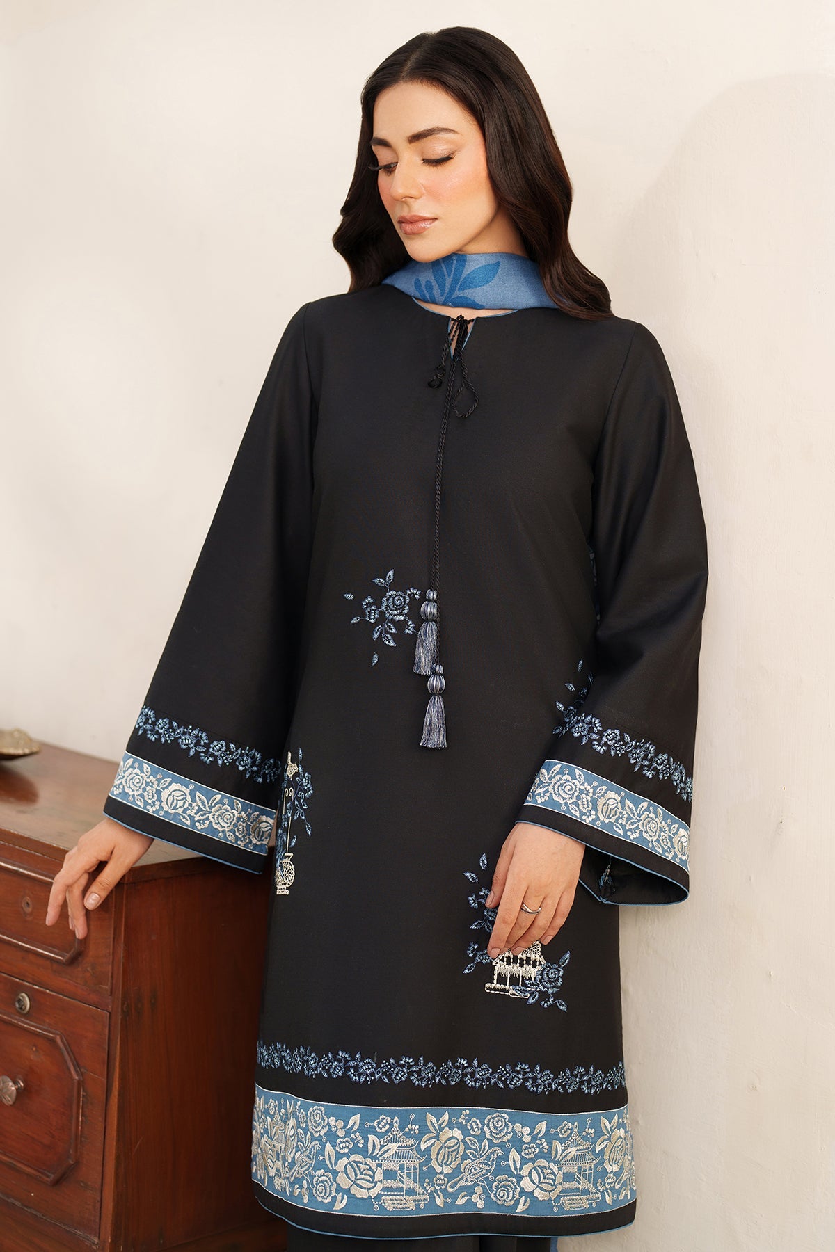 EMBROIDERED PREMIUM VISCOSE UW-0153