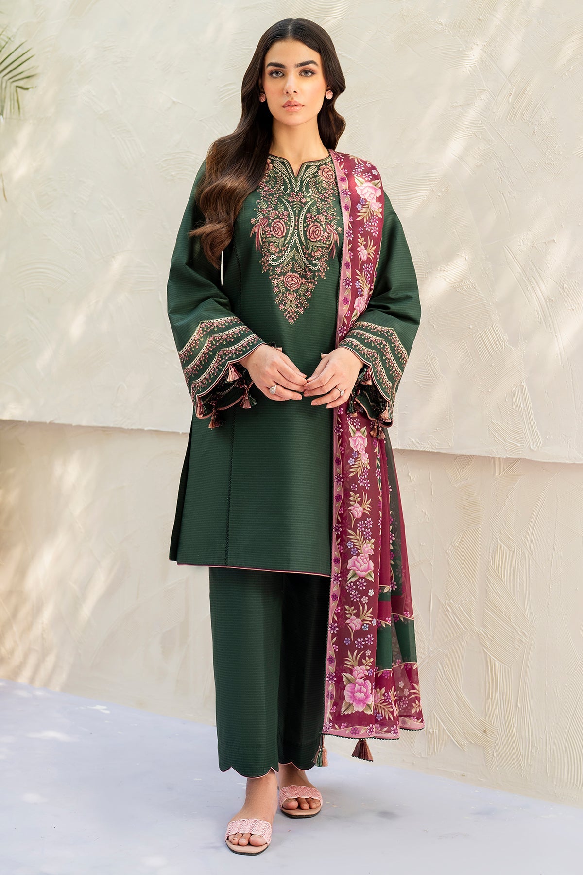 EMBROIDERED DOBBY LAWN USE-9206