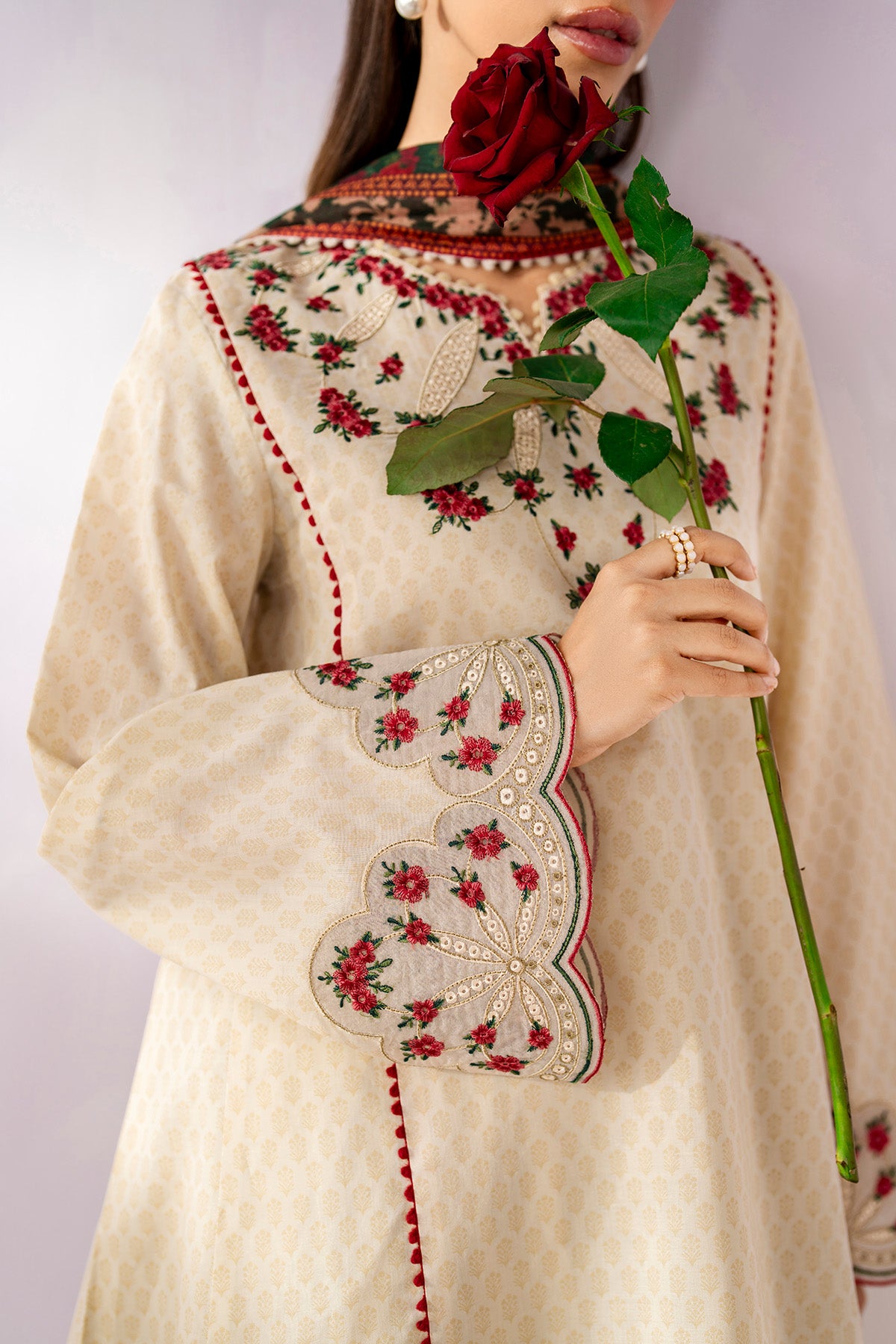 EMBROIDERED LAWN RTW-1297