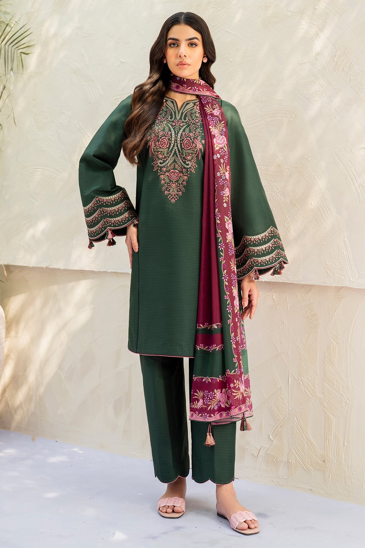 EMBROIDERED DOBBY LAWN USE-9206