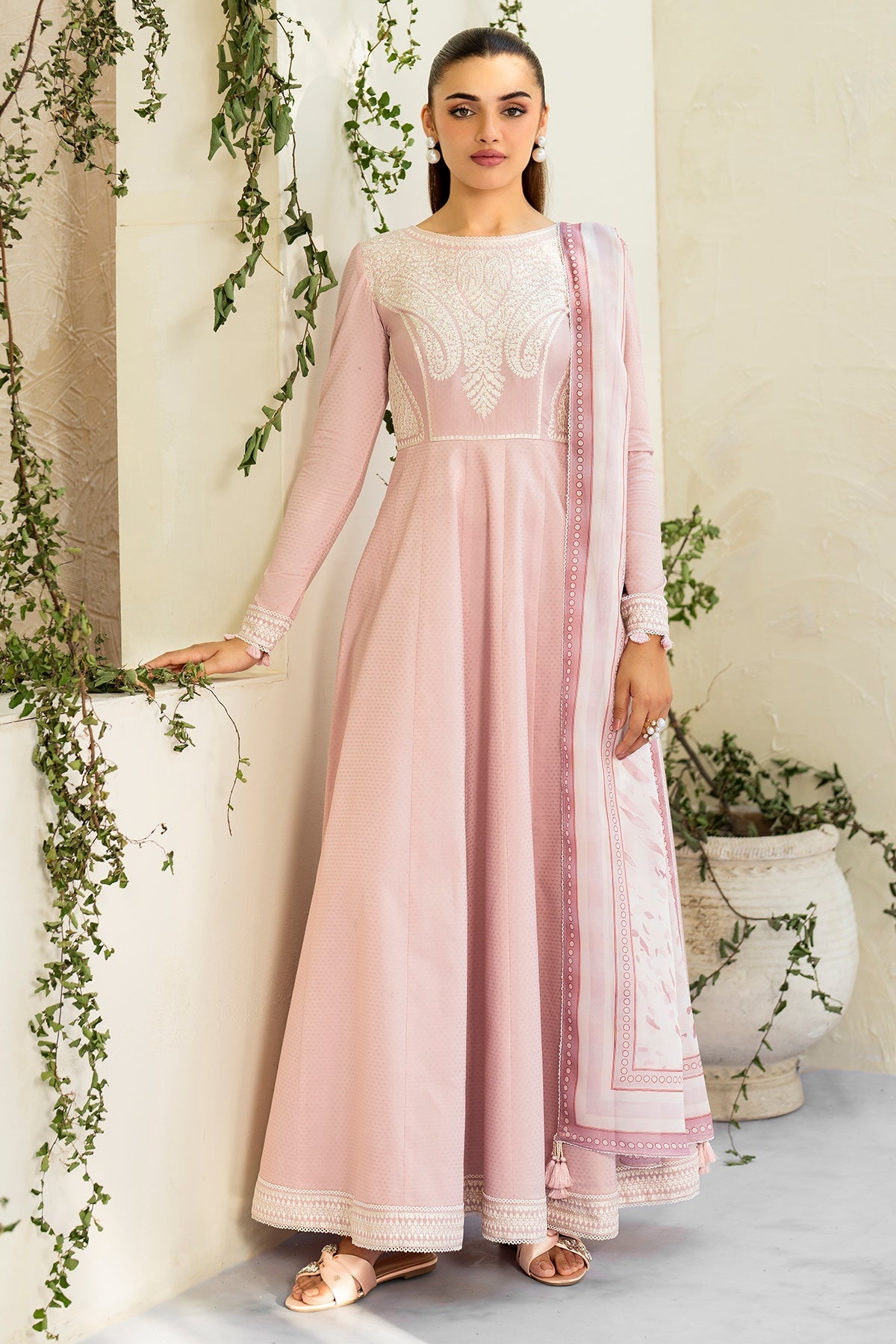 EMBROIDERED DOBBY LAWN USE-9214