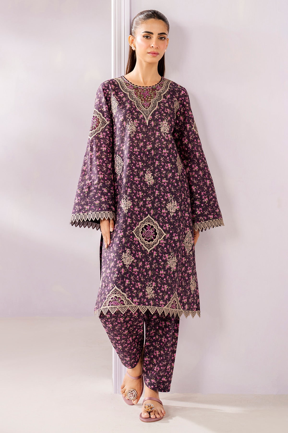 EMBROIDERED LAWN RTW-1238