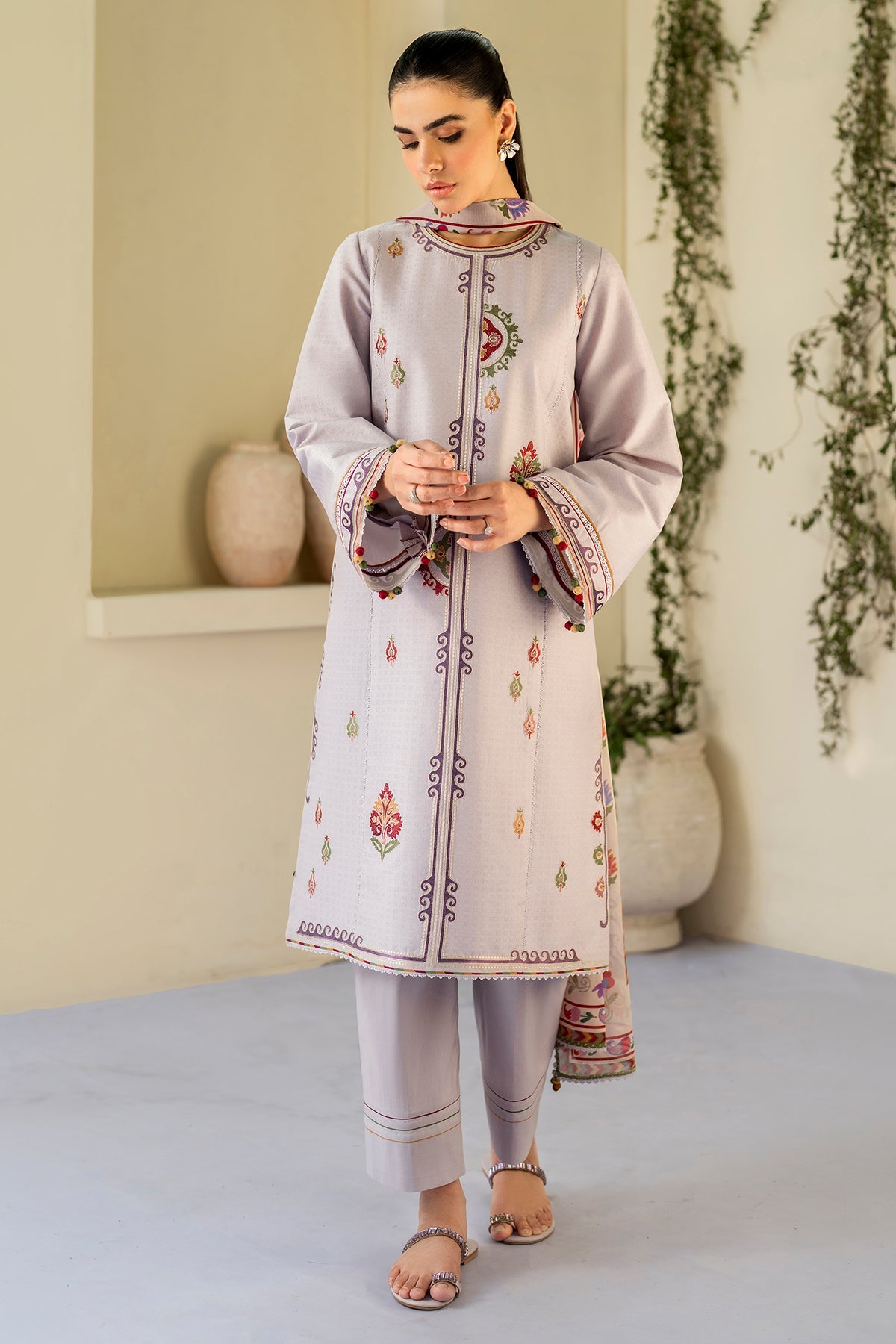 EMBROIDERED DOBBY LAWN USE-9204