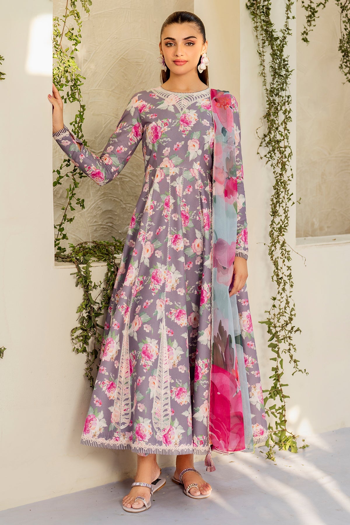 EMBROIDERED LAWN RTW-1204