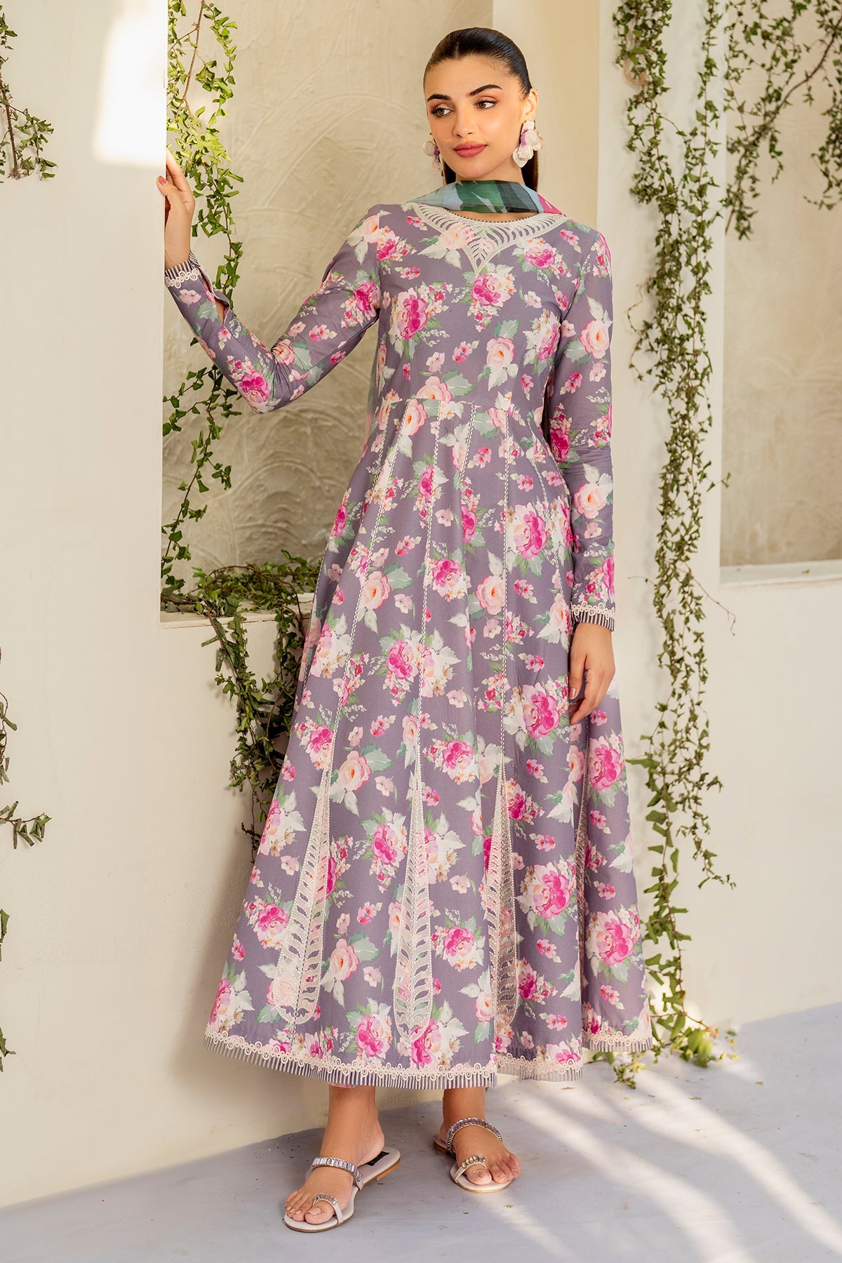 EMBROIDERED LAWN RTW-1204