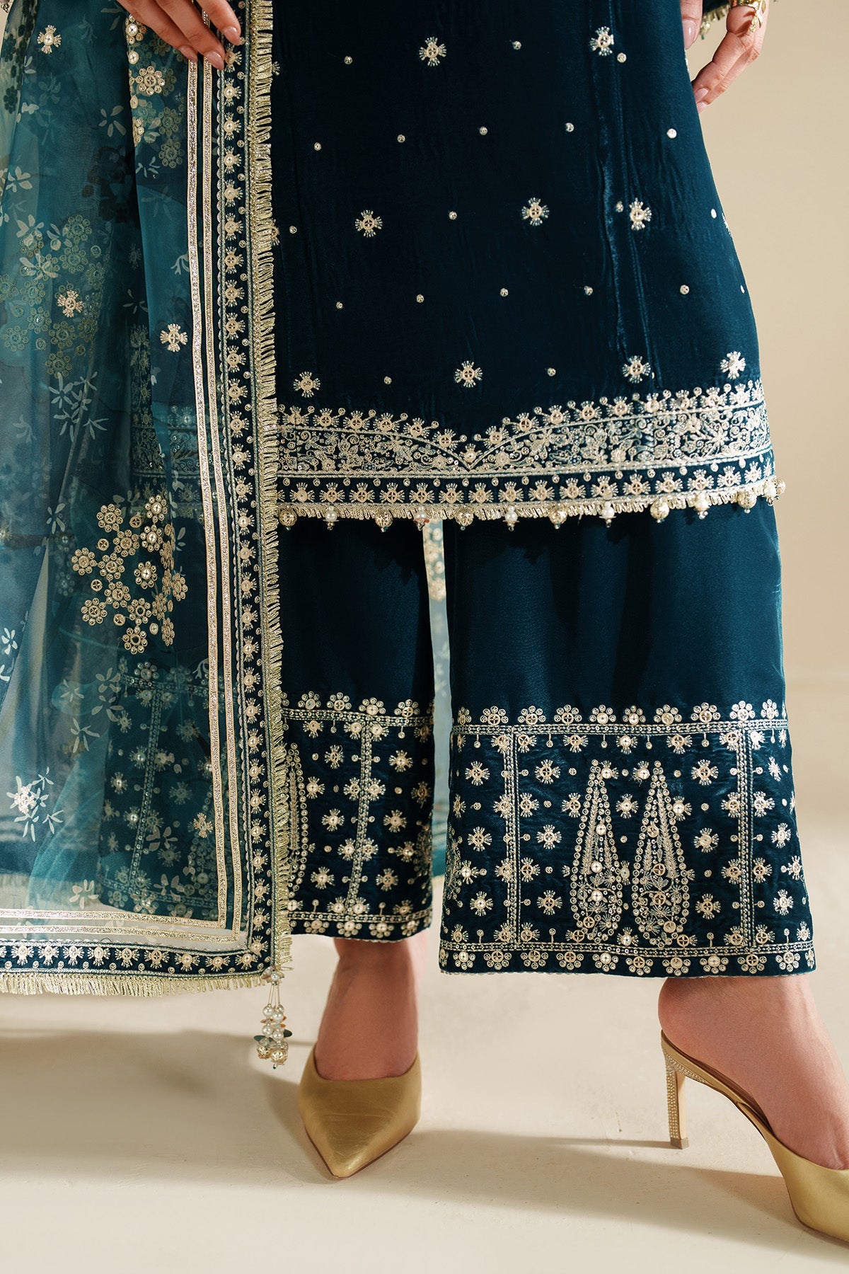 Embroidered Velvet Formal VVF25-D02