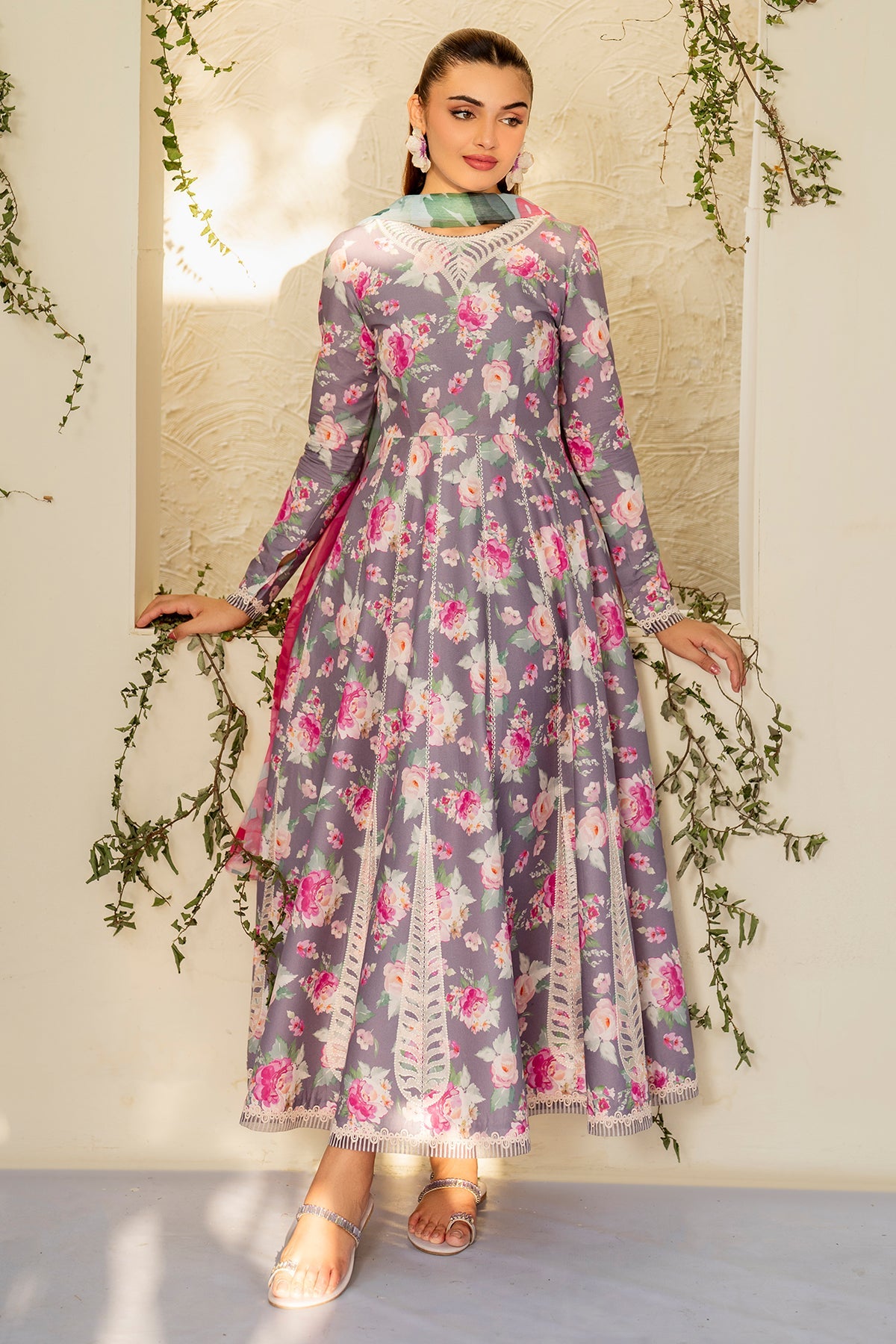 EMBROIDERED LAWN RTW-1204