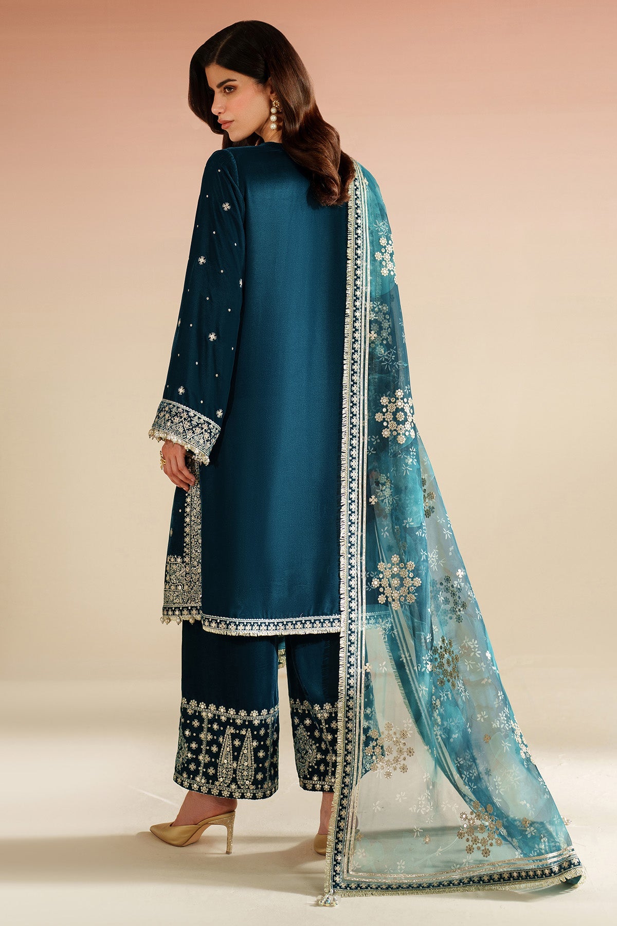 Embroidered Velvet Formal VVF25-D02