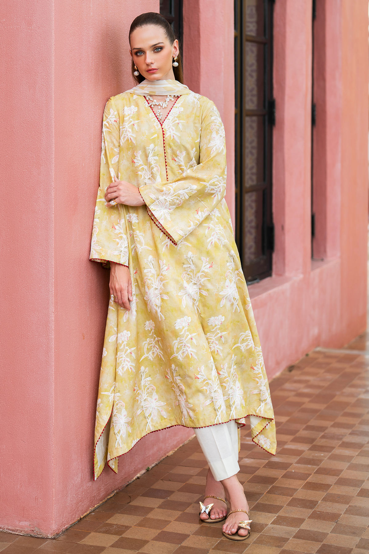 EMBROIDERED LAWN RTW-1214