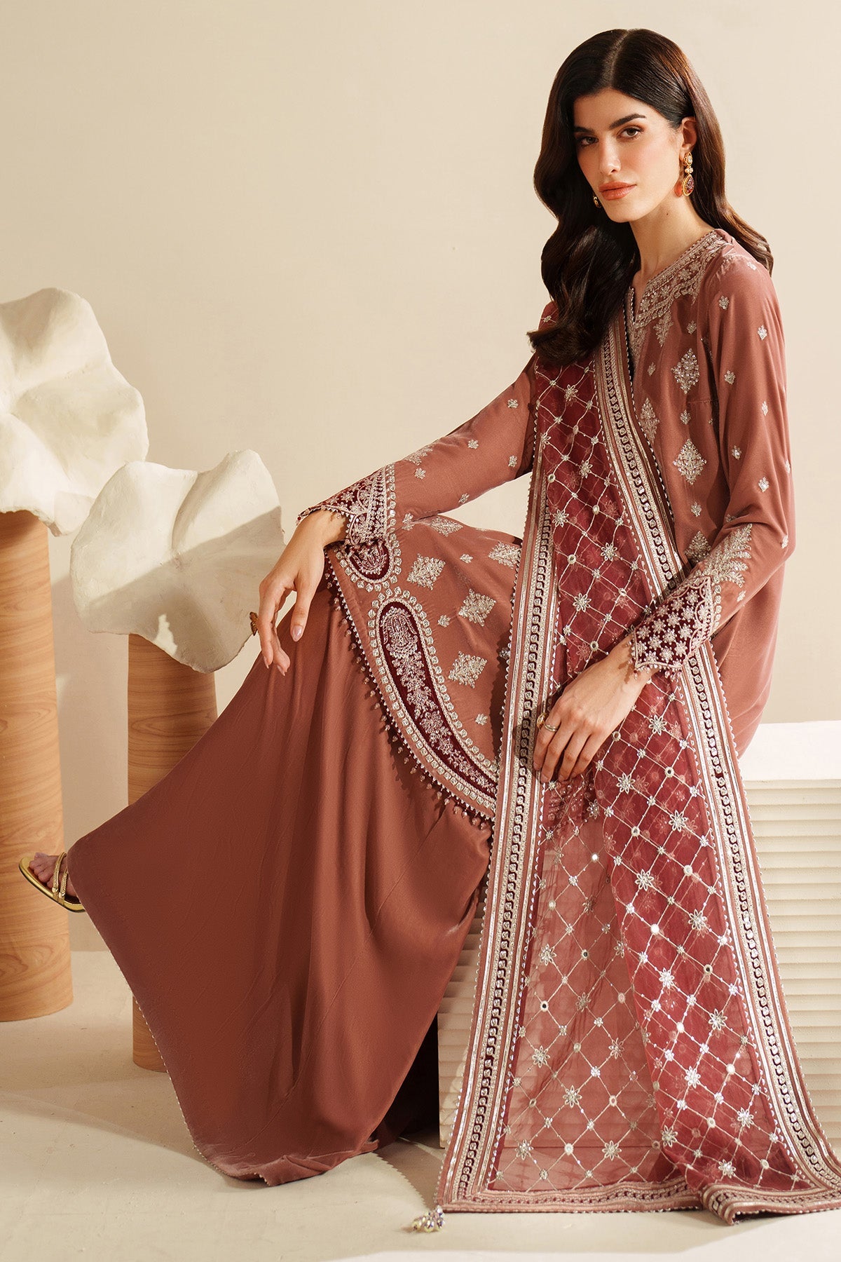 Embroidered Velvet Formal VVF D-3