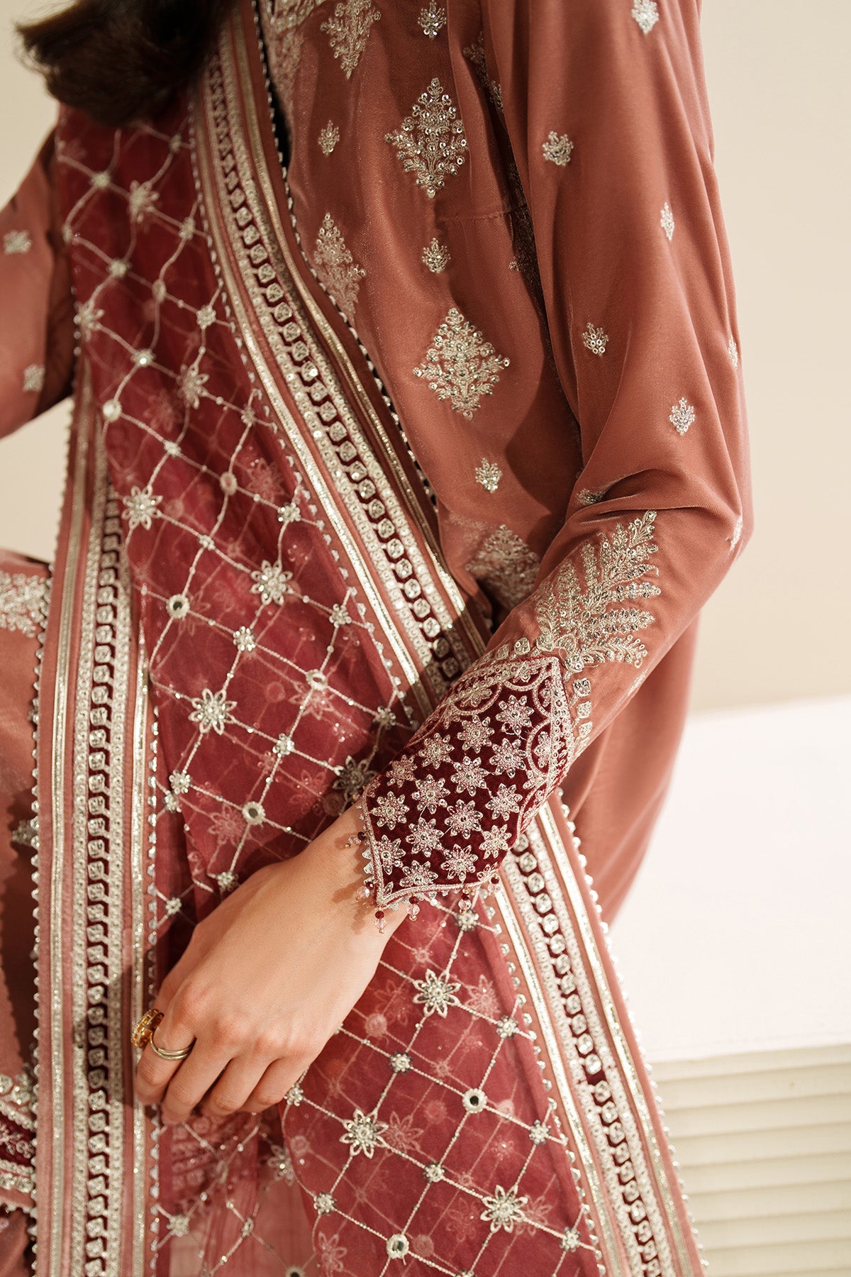 Embroidered Velvet Formal VVF25-D03