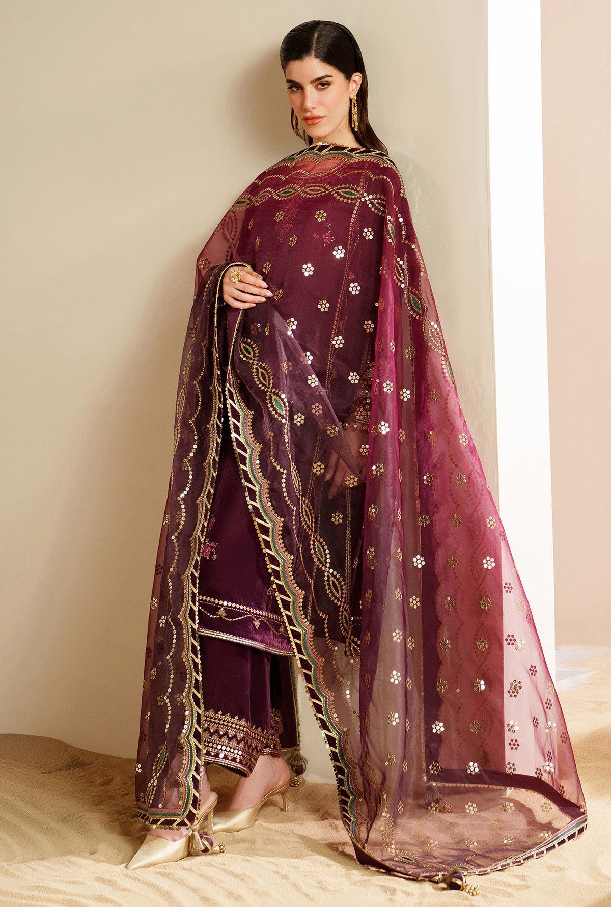 Embroidered Velvet Formal VVF D-4