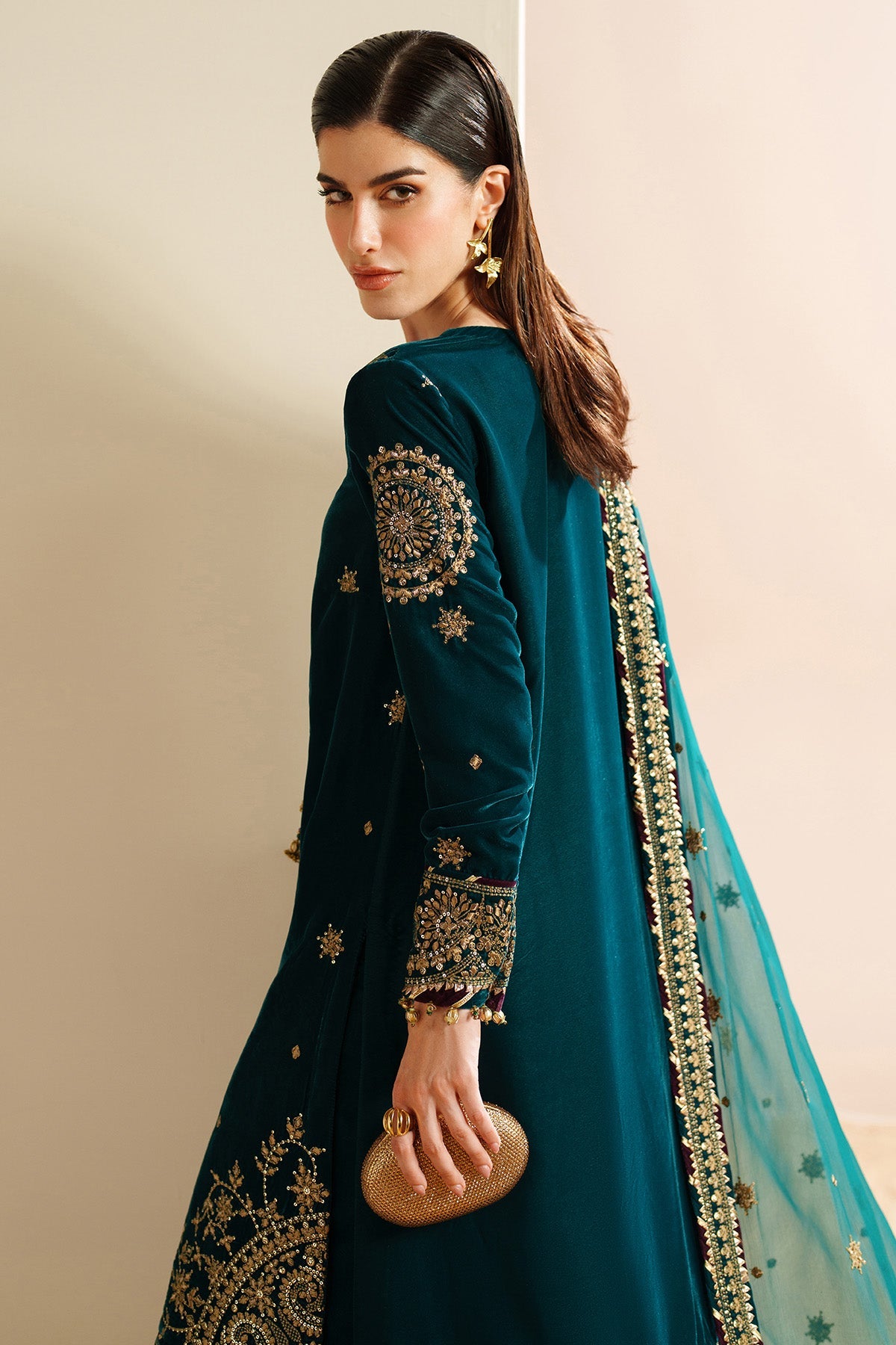 Embroidered Velvet Formal VVF D-8