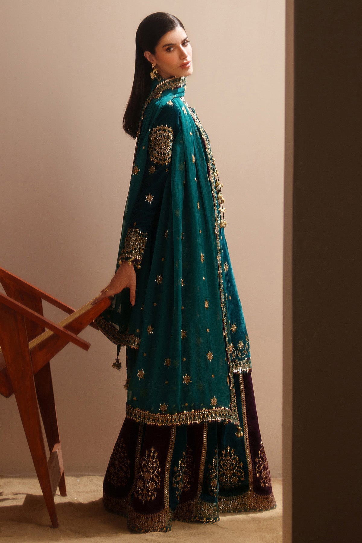 Embroidered Velvet Formal VVF D-8