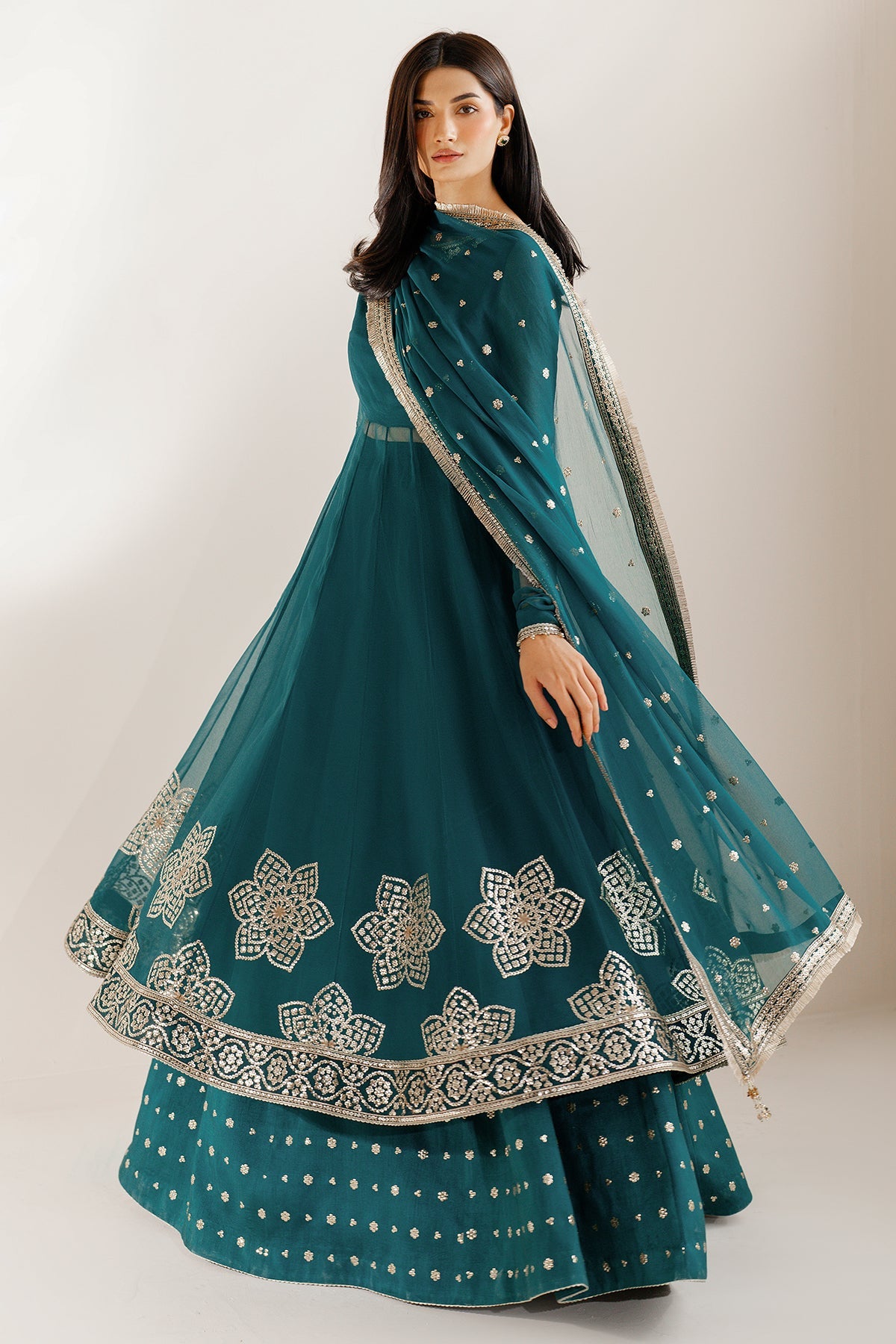 green formal gown