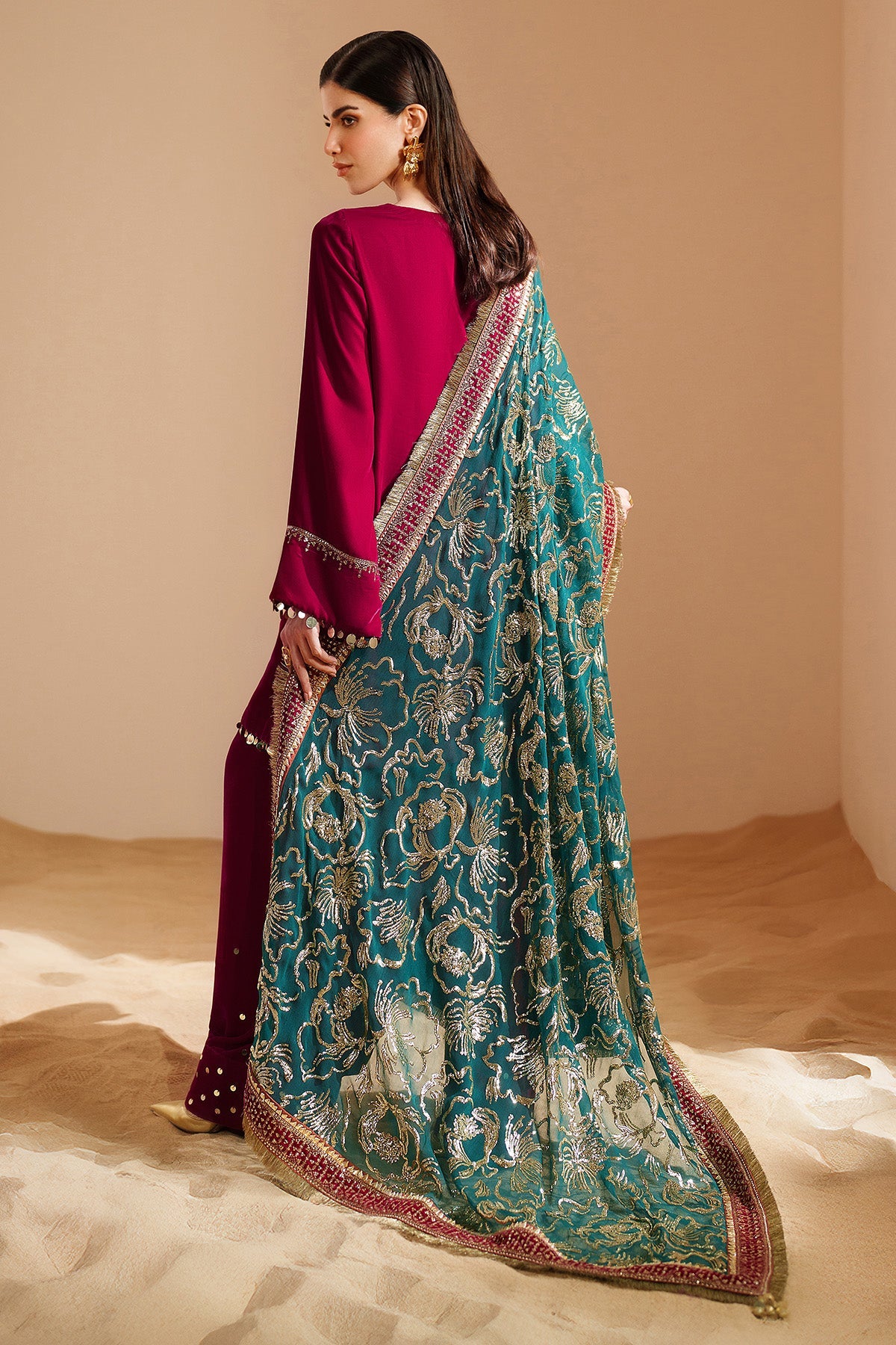Embroidered Velvet Formal VVF25-D09