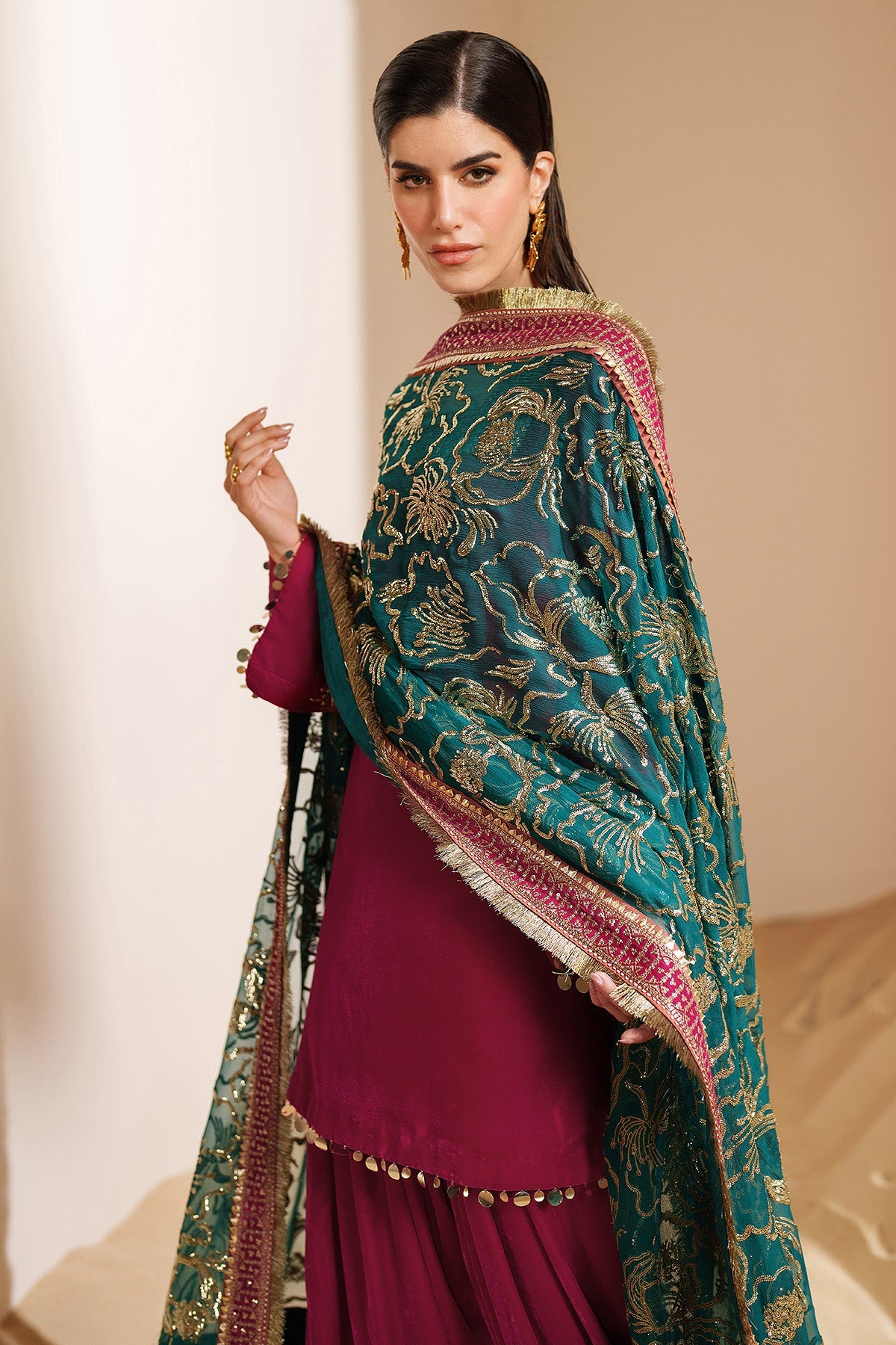 Embroidered Velvet Formal VVF25-D09