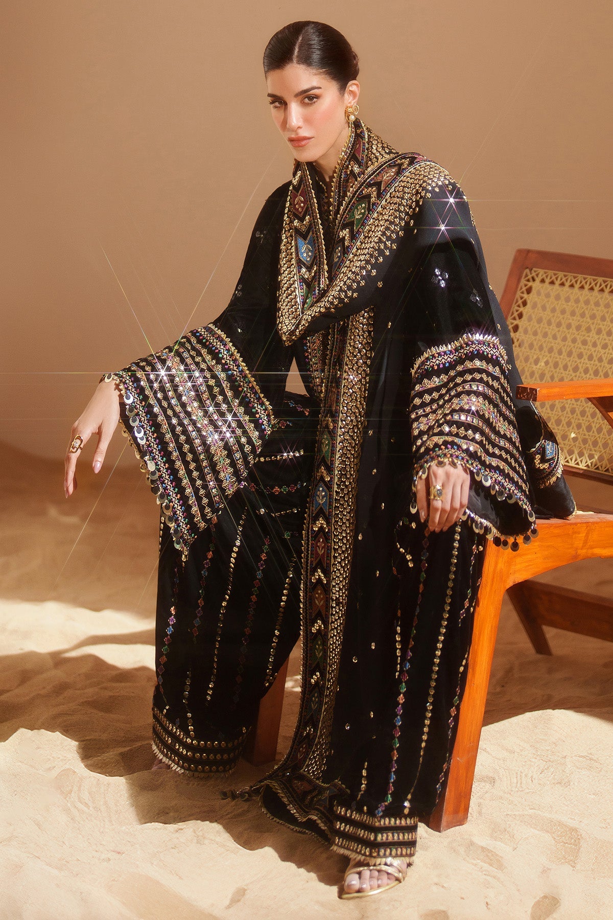 Embroidered Velvet Formal VVF25-D05