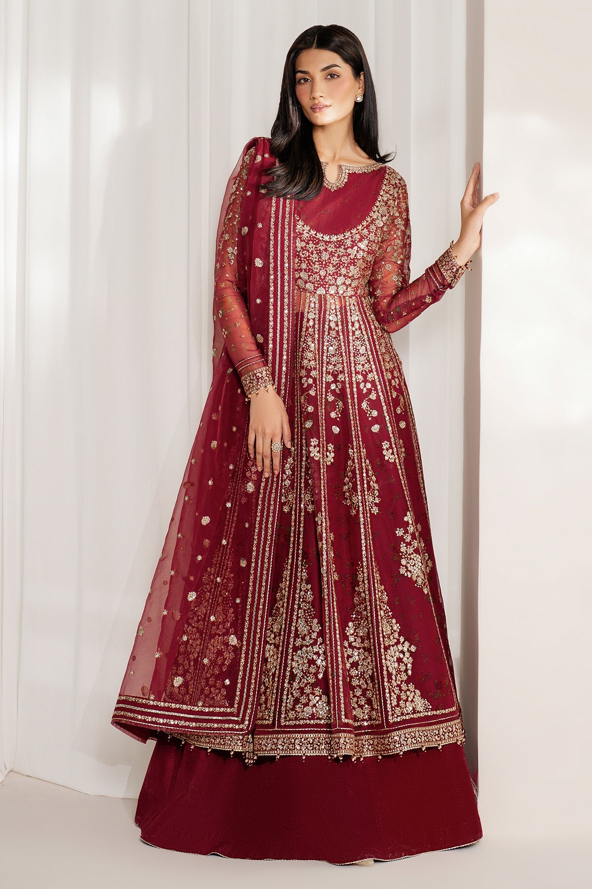 EMBROIDERED CHIFFON UC-3080