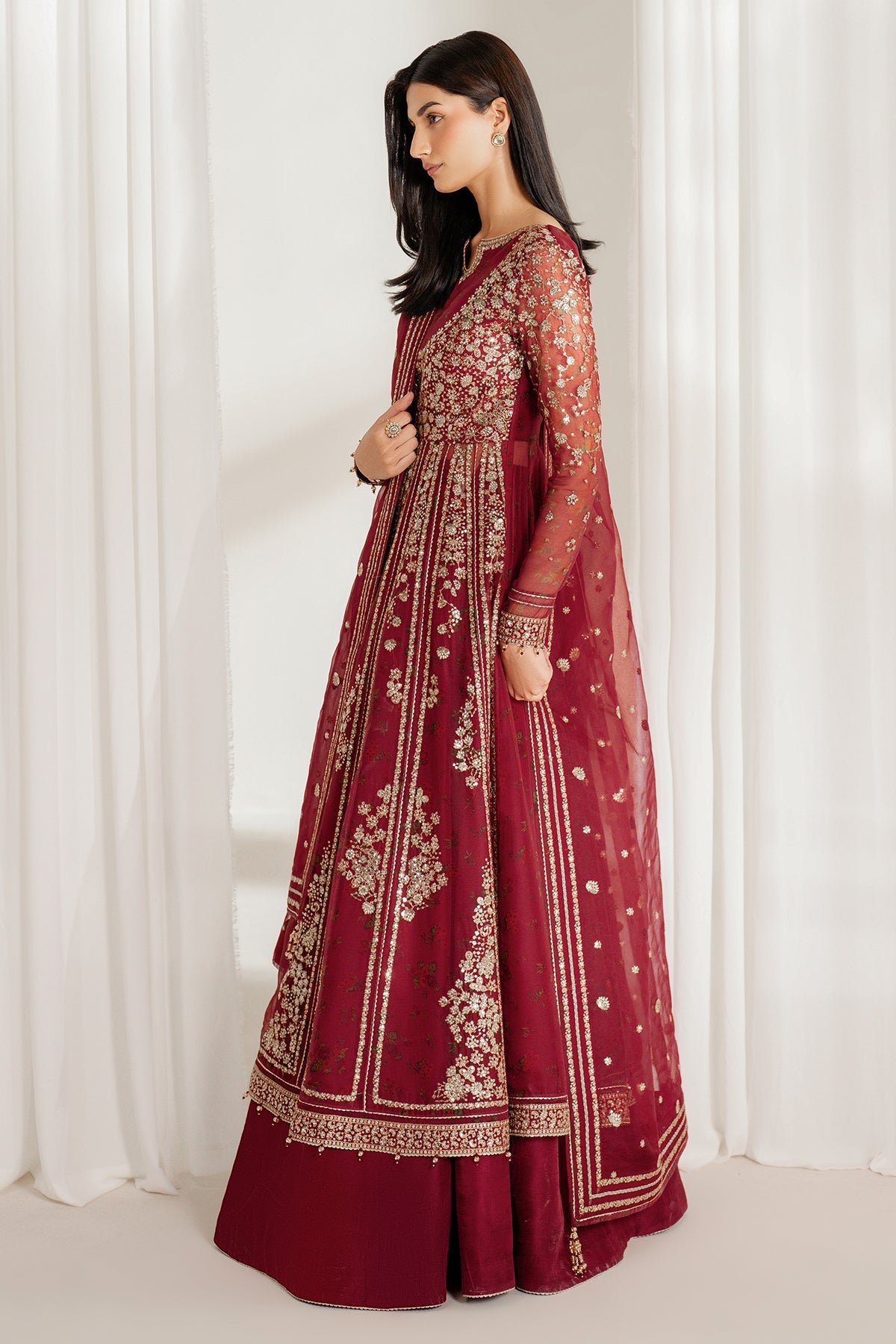 EMBROIDERED CHIFFON UC-3080