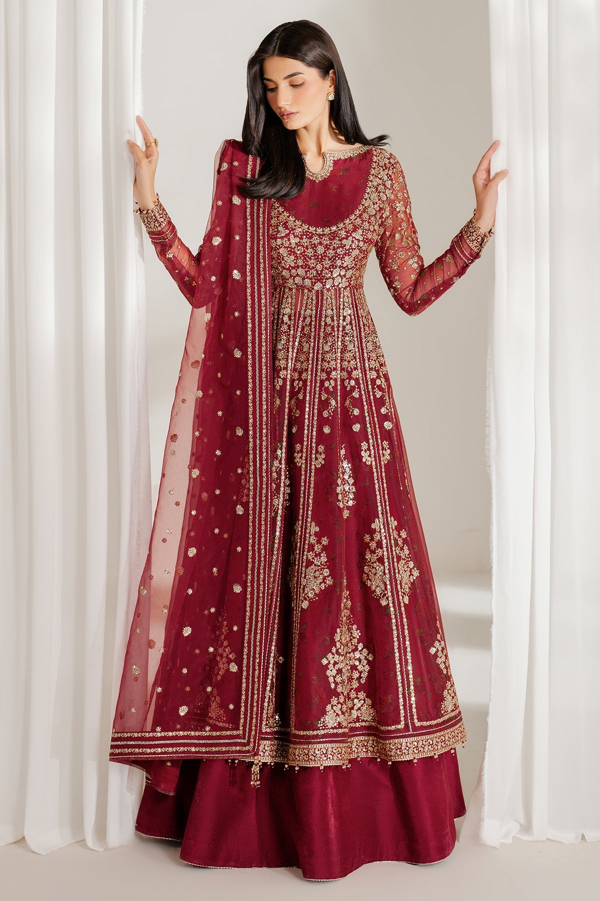 EMBROIDERED CHIFFON UC-3080