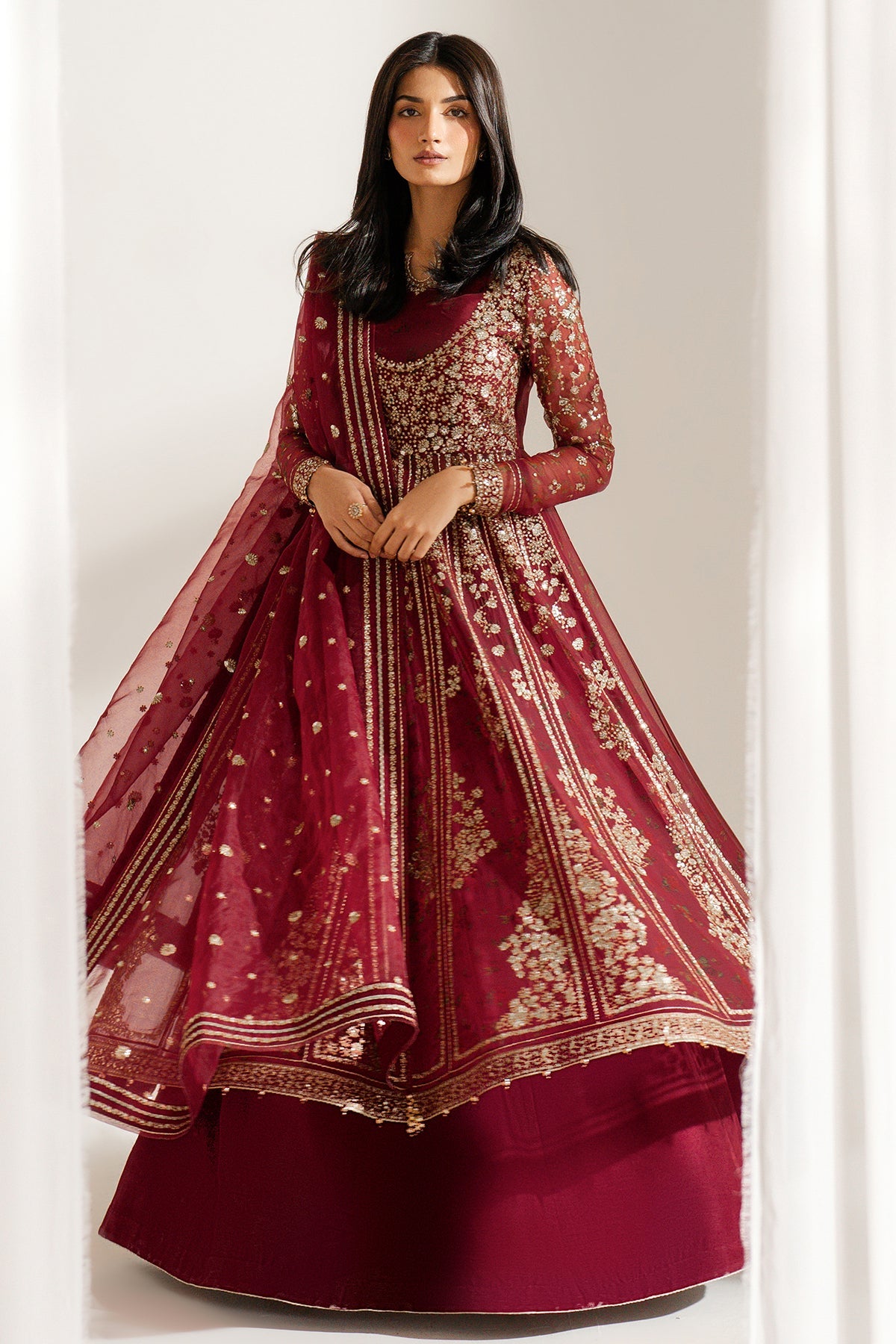 EMBROIDERED CHIFFON UC-3080